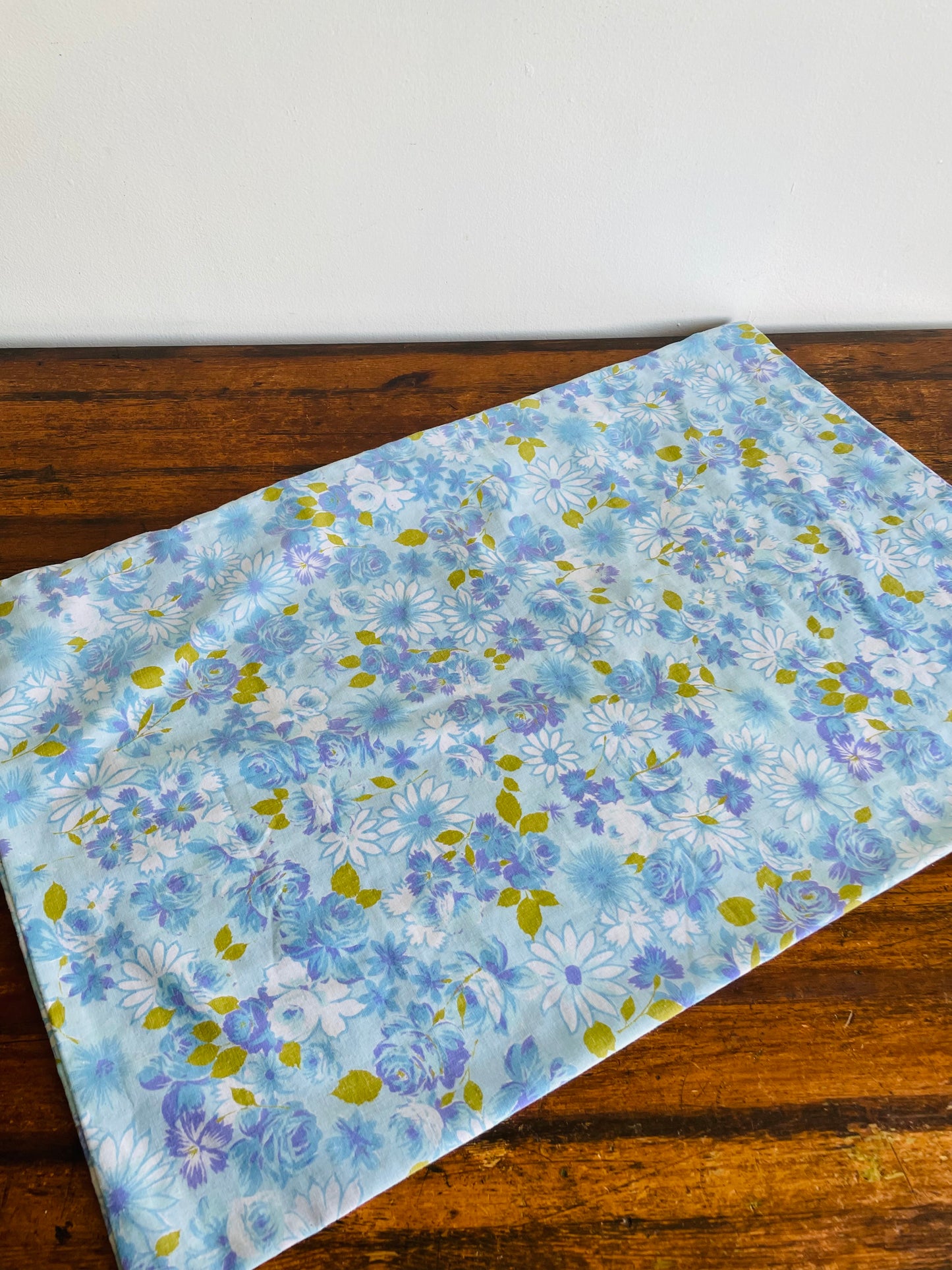 Blue & Purple Flower Pillowcases - Set of 2