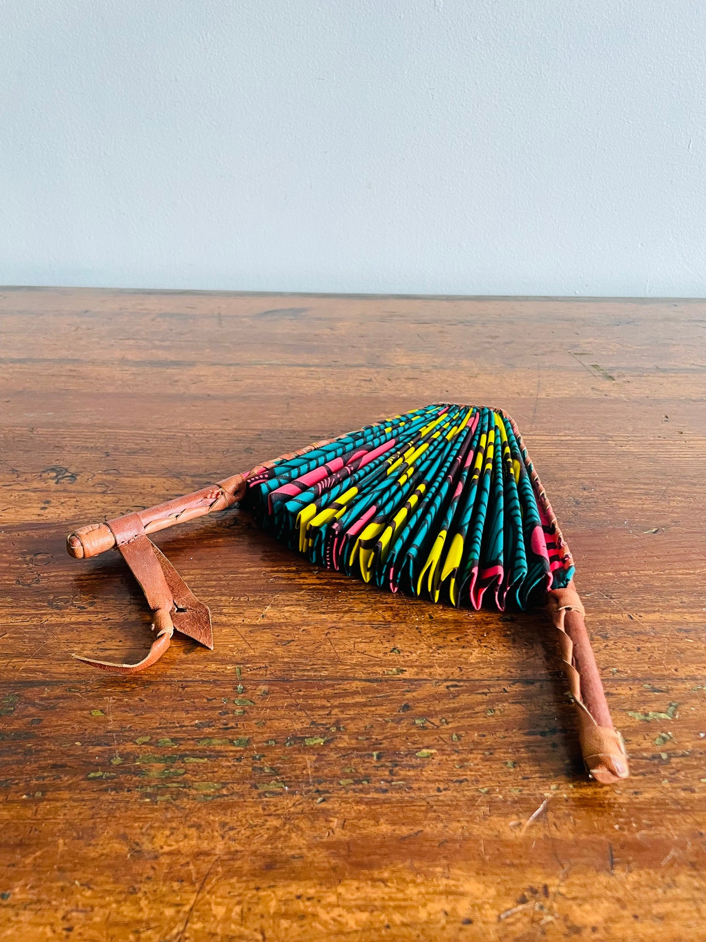 African Wax Print Fabric Folding Fan