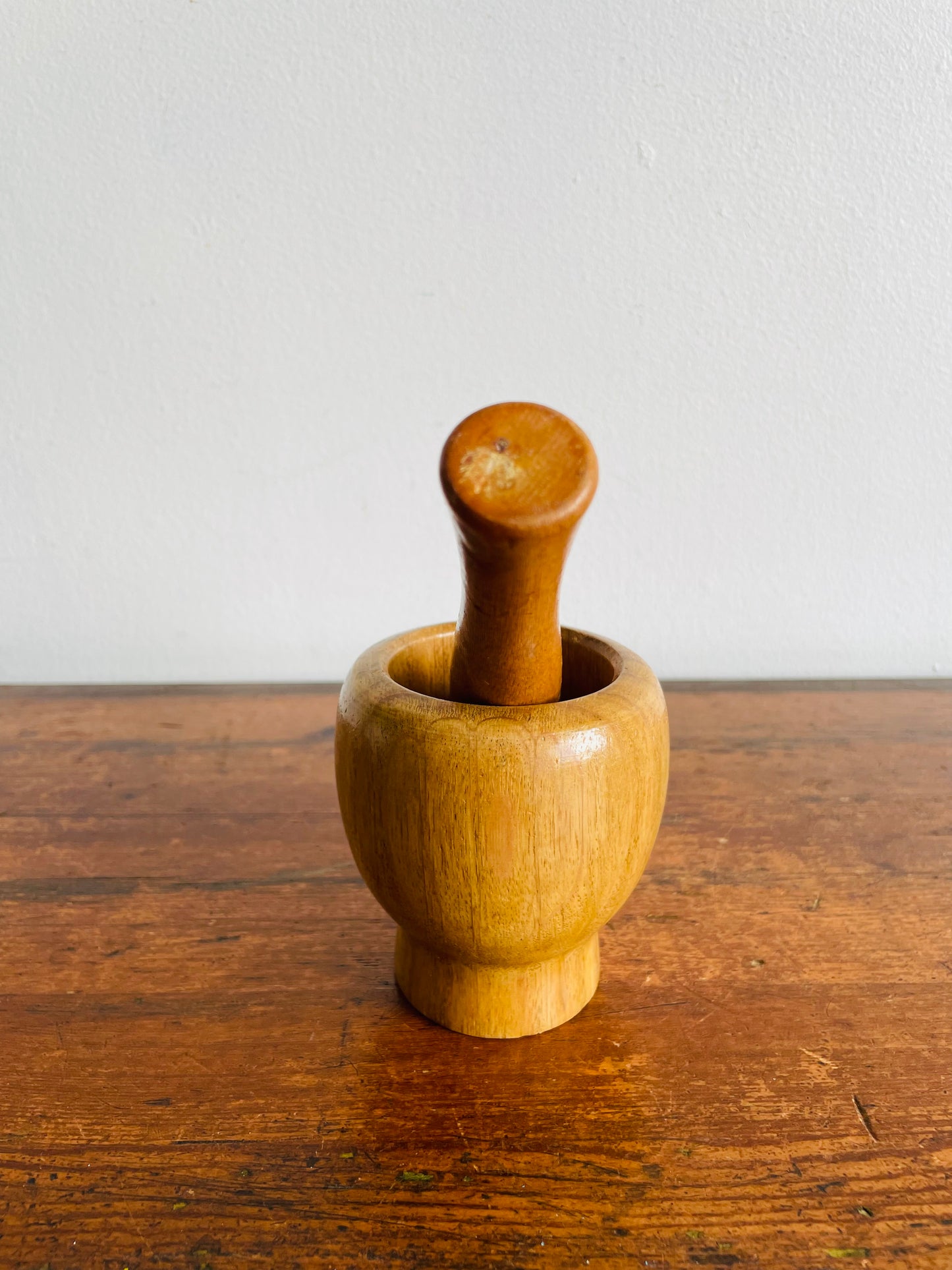 Wood Mortar & Pestle - Set of 2 Pieces