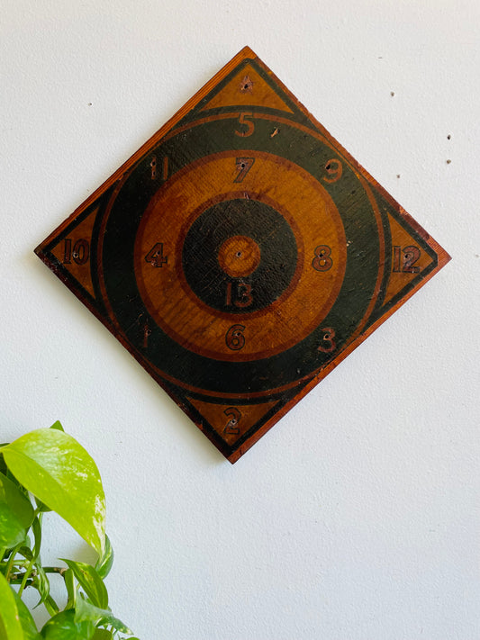 Vintage Wooden Quoits Indoor Ring Toss Game Board - Perfect To Hang or Display for Decor!