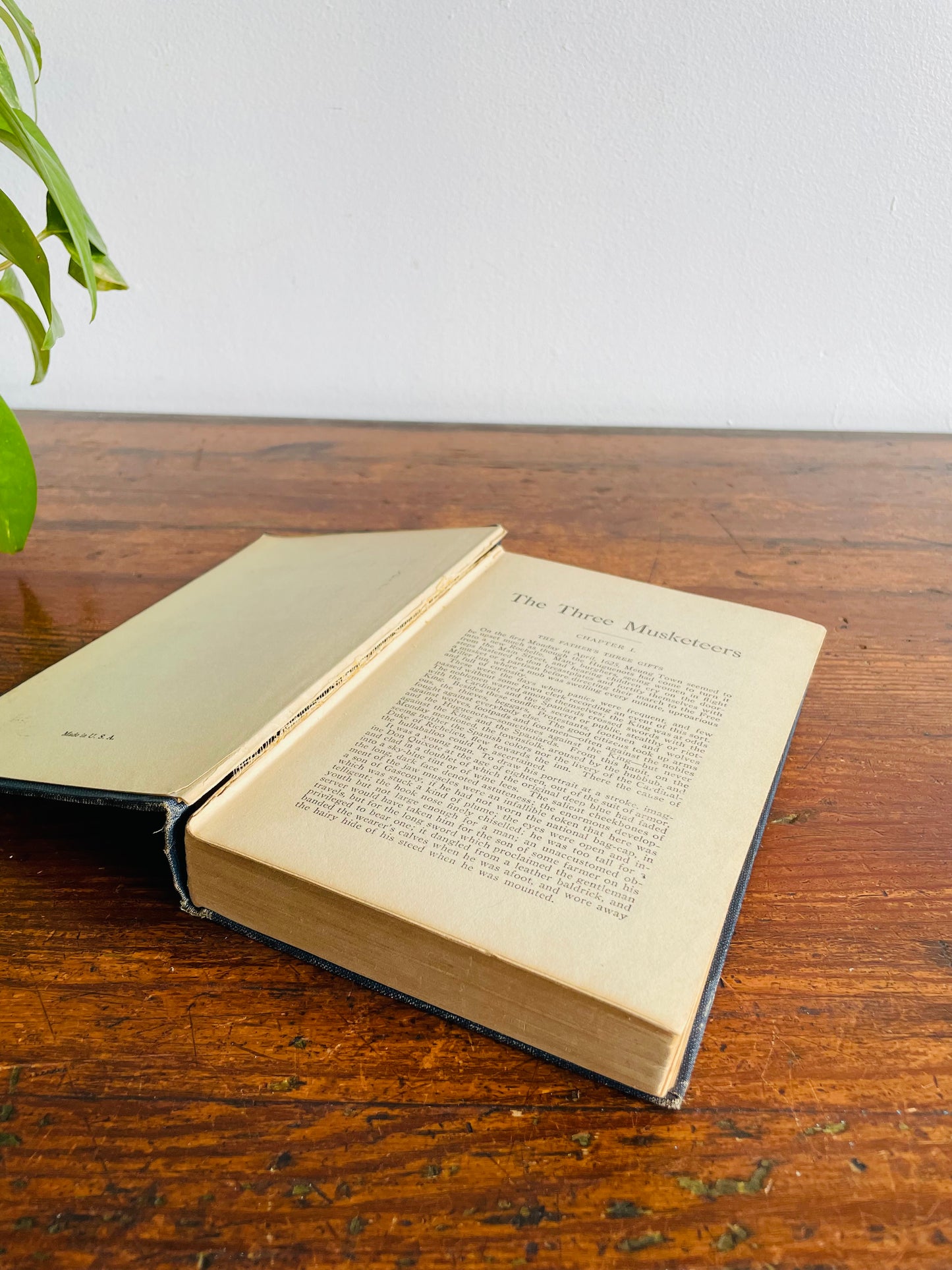 Antique Early 1900s The Three Musketeers by Alex Dumas Clothbound Hardcover Book - M. A. Donohue & Co.