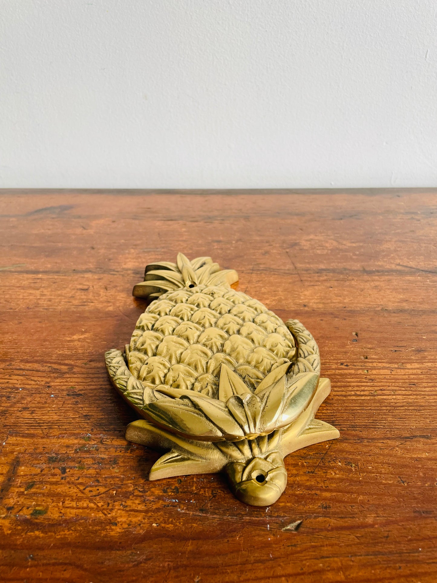 Heavy Brass Pineapple Door Knocker - Granberry Unlimited - Made in Taiwan