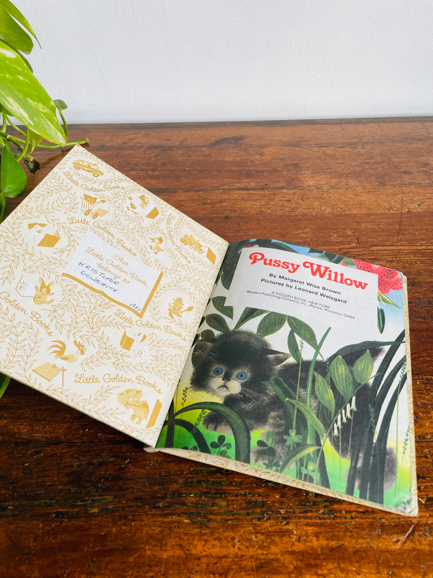 Vintage A Little Golden Book - Margaret Wise Brown's Pussy Willow - Hardcover (1979)