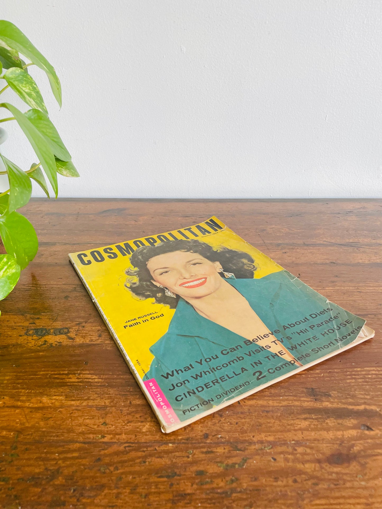 Cosmopolitan Magazine - Jane Russell on Cover - October 1954