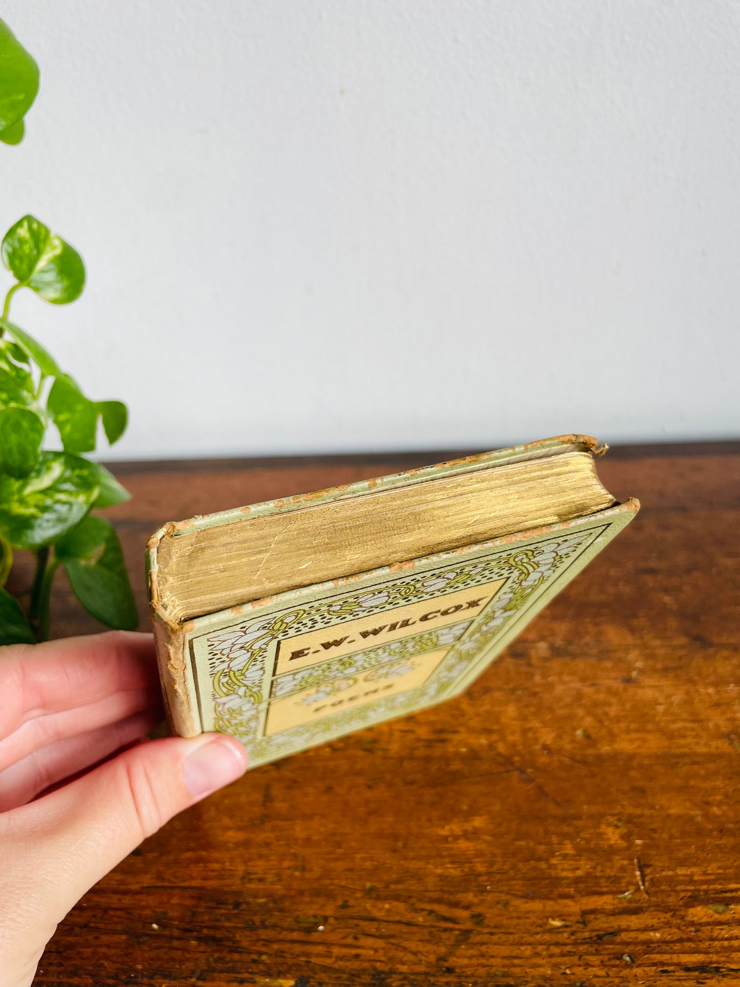Antique E.W. Wilcox Poetry Hardcover Pocket Book  - Maurine And Other Poems - Collins' Clear-Type Press