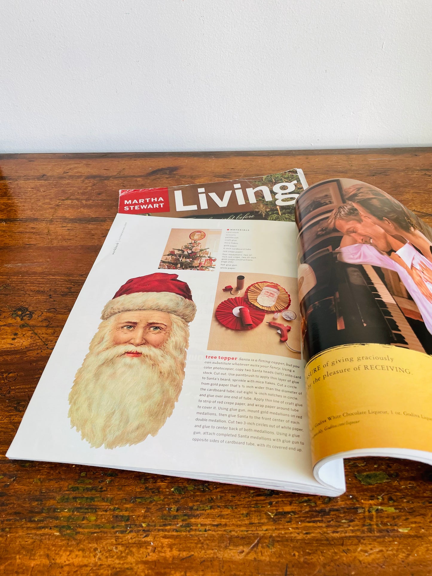 Vintage Collection of Martha Stewart Living Christmas Magazines - December 1998 & 2002  - Set of 2