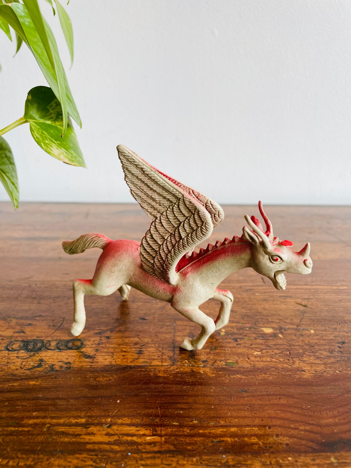 Imperial Dragons & Daggers Pink Flying Pegasus Dragon Flying Monster Figurine - Made in Hong Kong