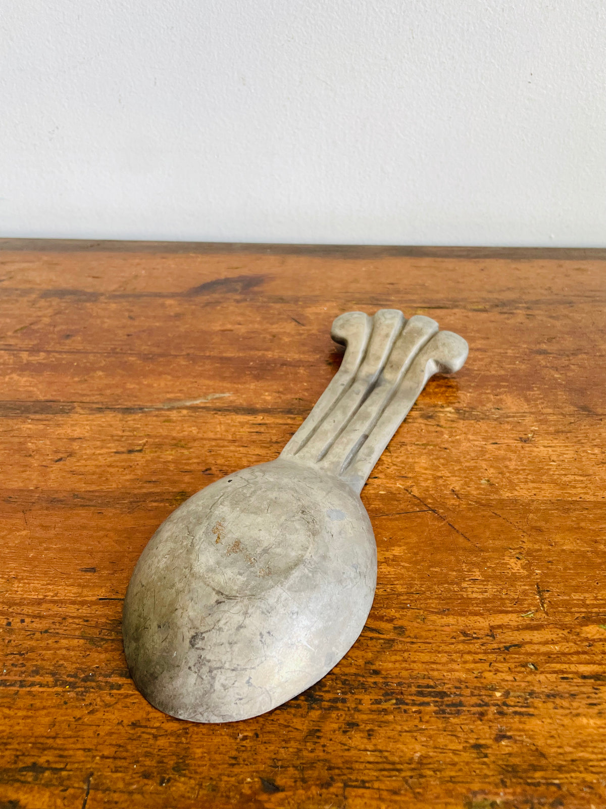 Vintage Pewter Spoon Rest