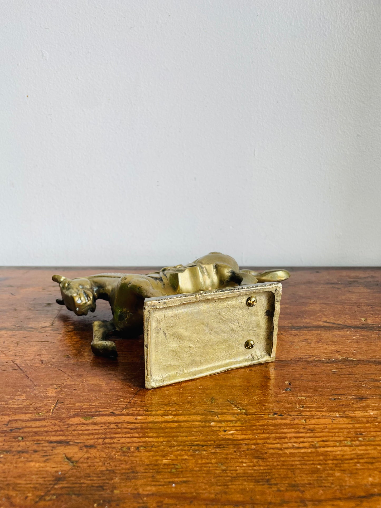 Vintage Solid Brass Horse Statue Equestrian Figurine