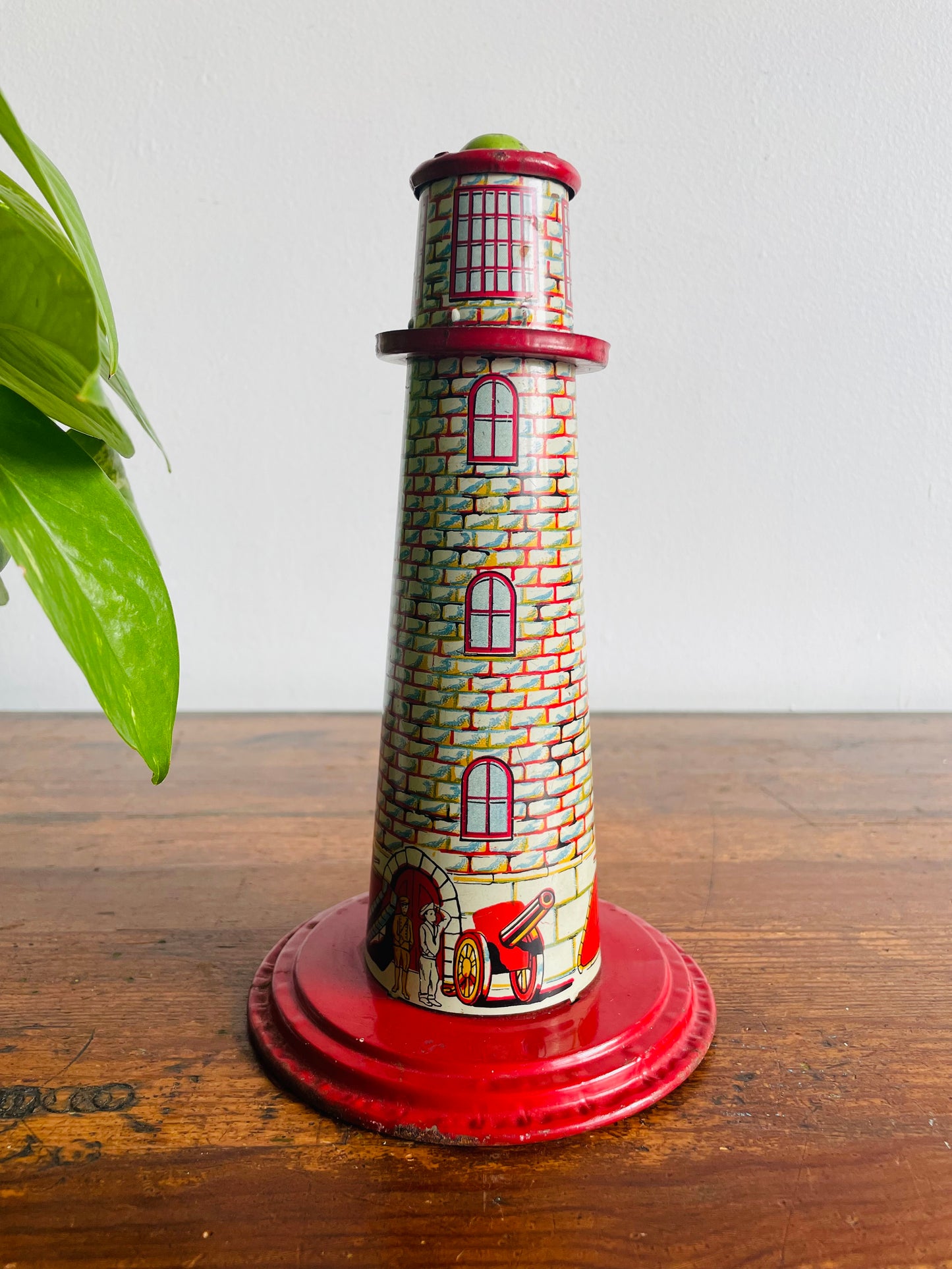 Marx Sky Flyer Tin Litho Toy Tower