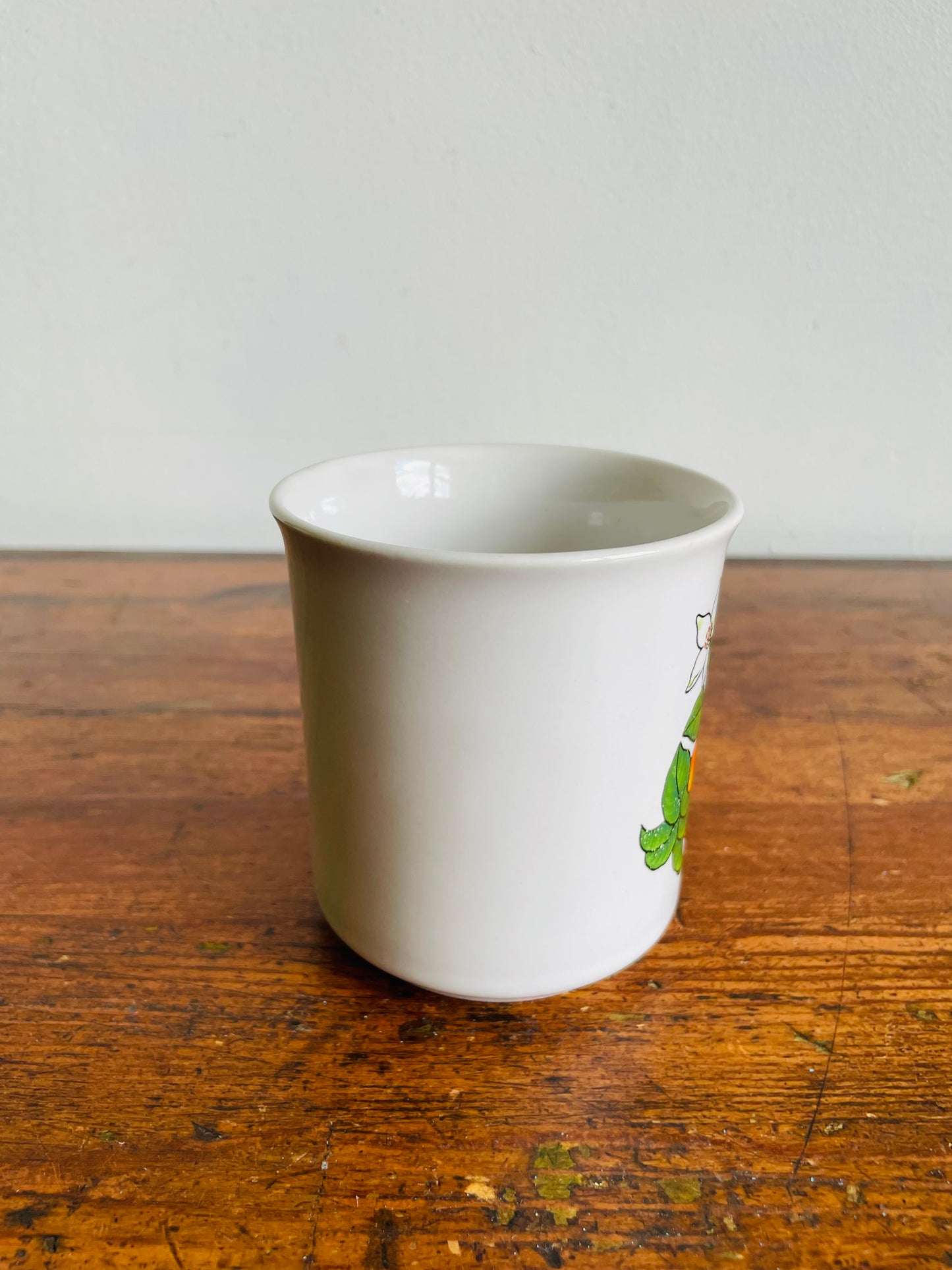 White Florida Mug with Orange Fruit Design - Made in Japan