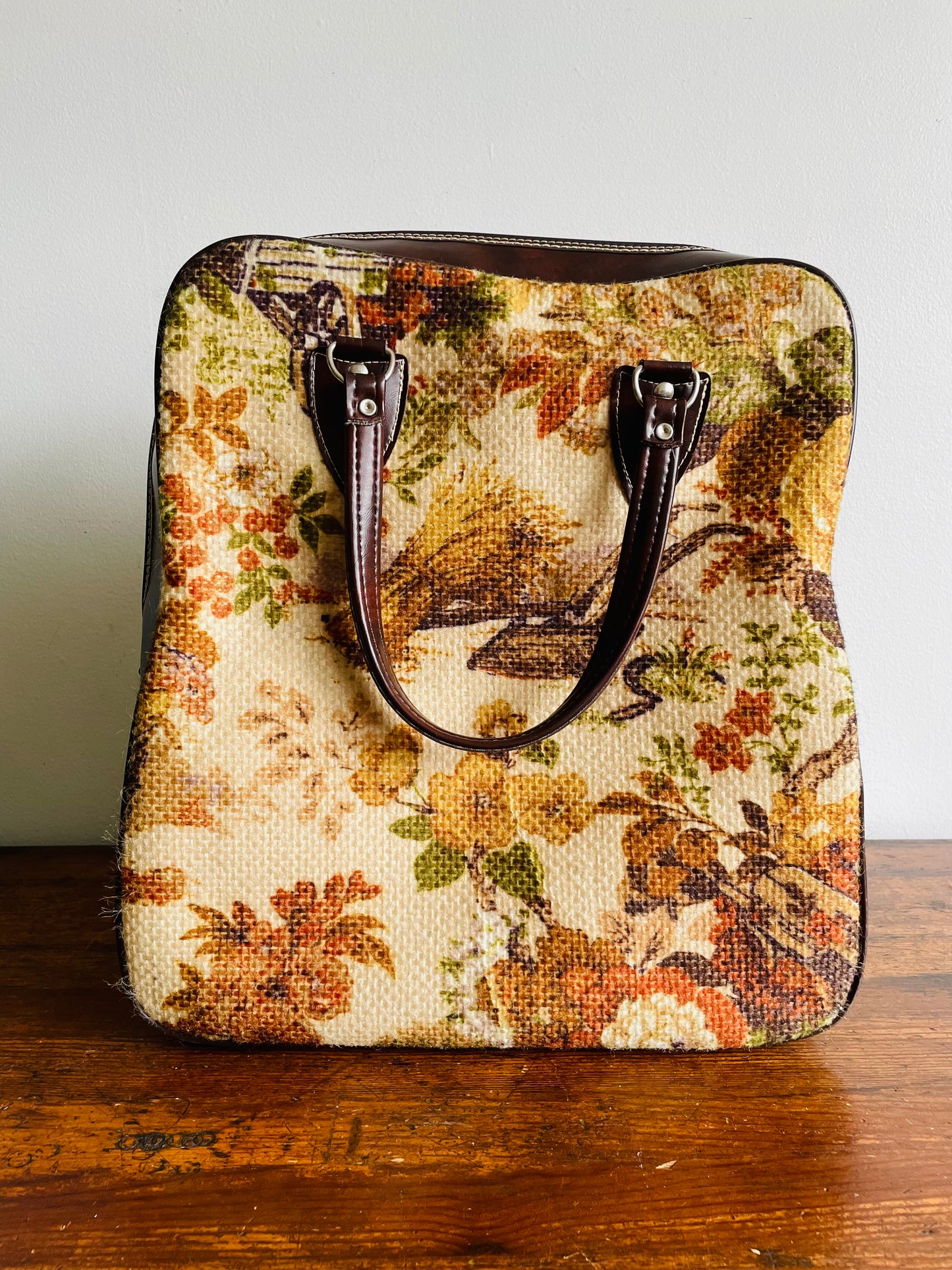 Weekender Carry-On Purse Bag with Autumn Harvest Scene