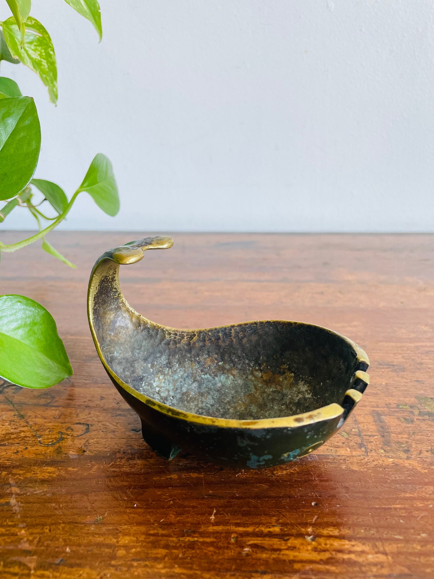 Vintage Bronze Mid-Century Pal-Bell Whale Ashtray Designed by Maurice Ascalon - Incense, Trinkets, Decor, Etc.!