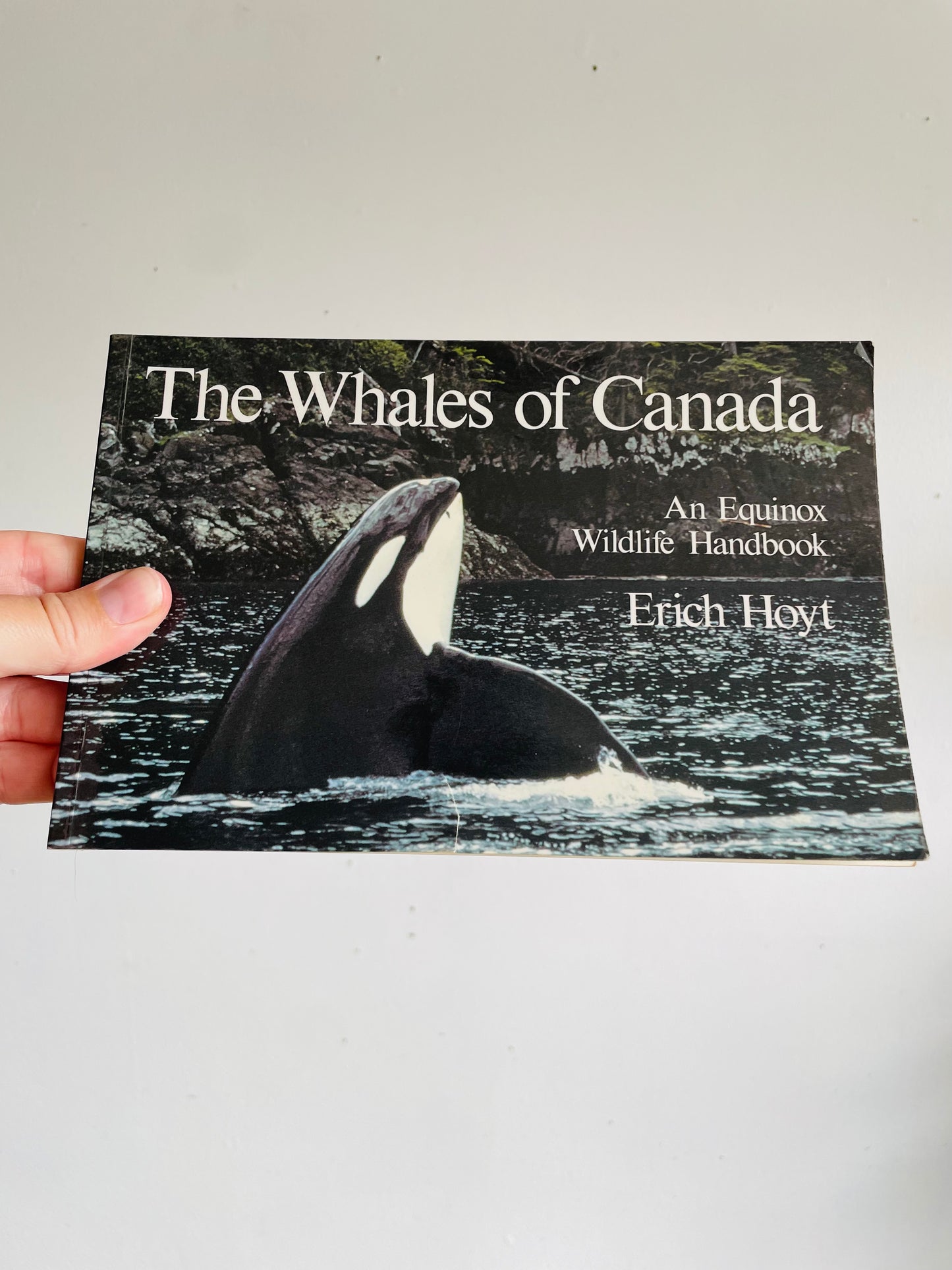Vintage The Whales In Canada Softcover Book by Erich Hoyt - An Equinox Wildlife Handbook (1988)