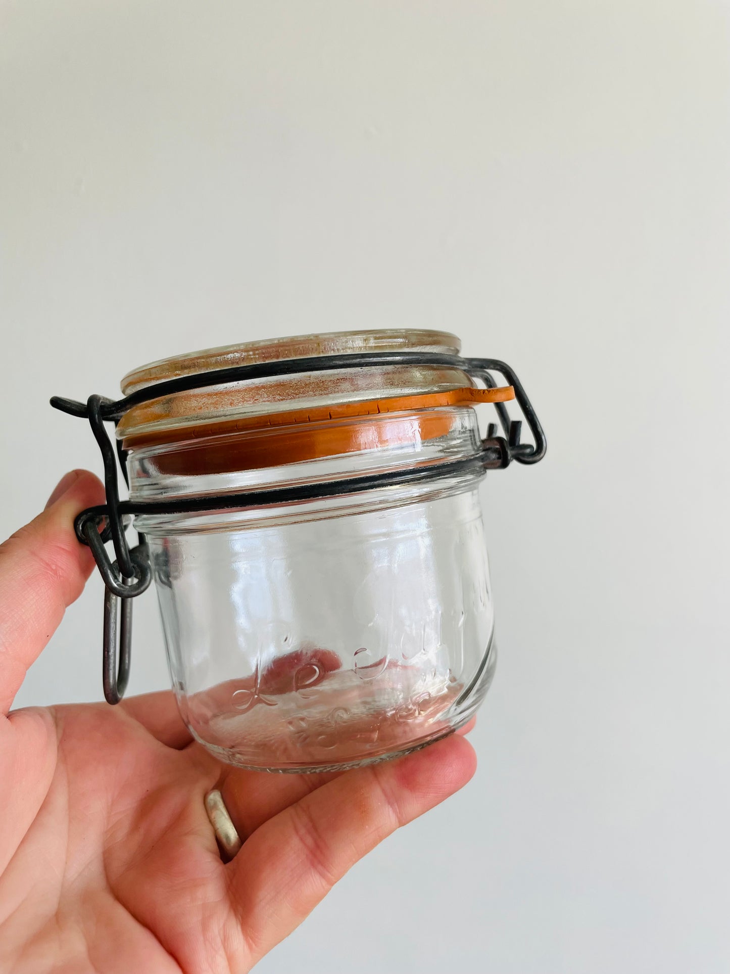 Le Parfait Super Glass Jar with Hinged Locking Lid that Seals - 200 ml - Made in France - Set of 2 Jars