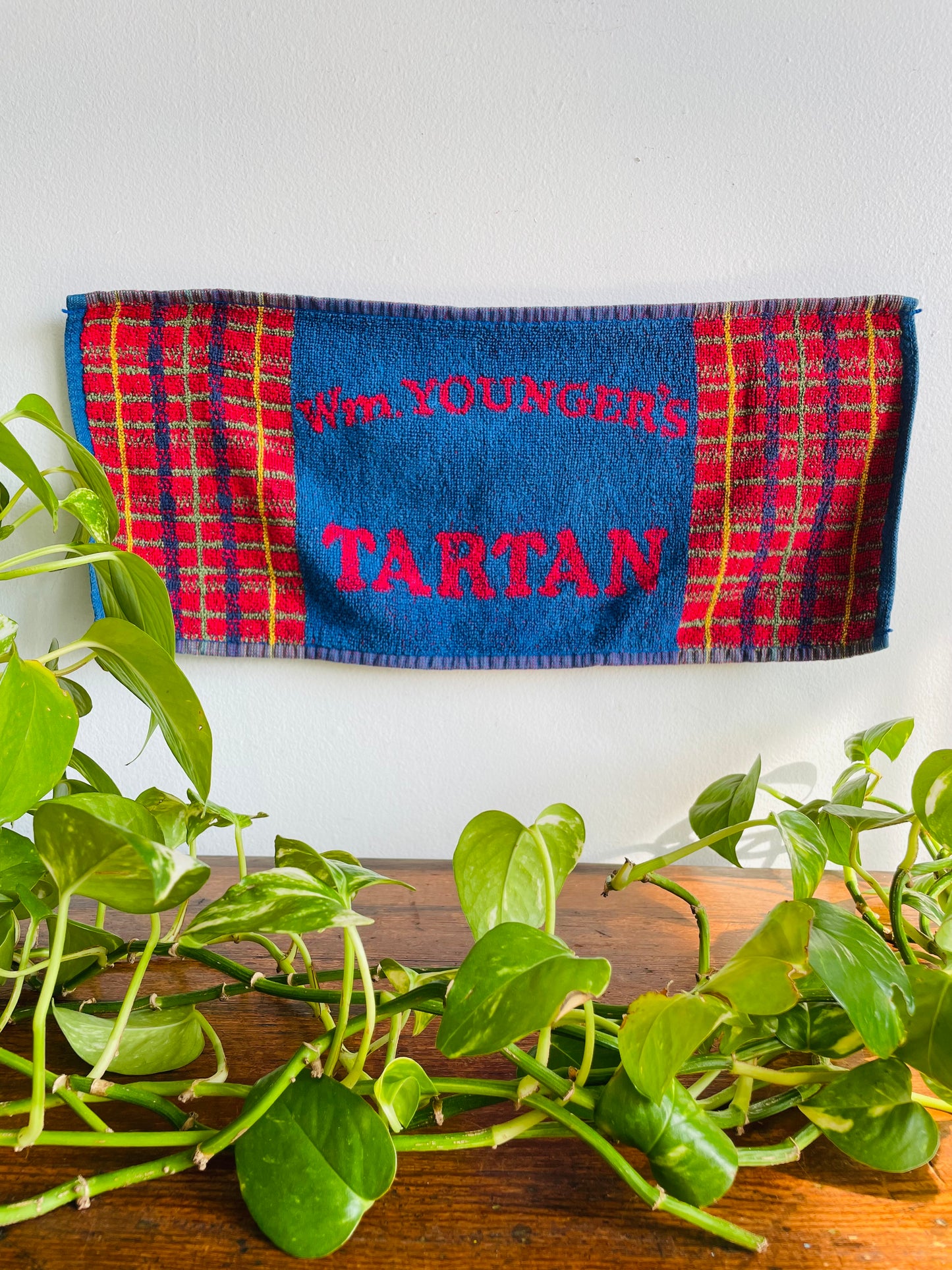 Wm. Younger's Tartan Ale Hand Towel - Edinburgh, Scotland Brewery