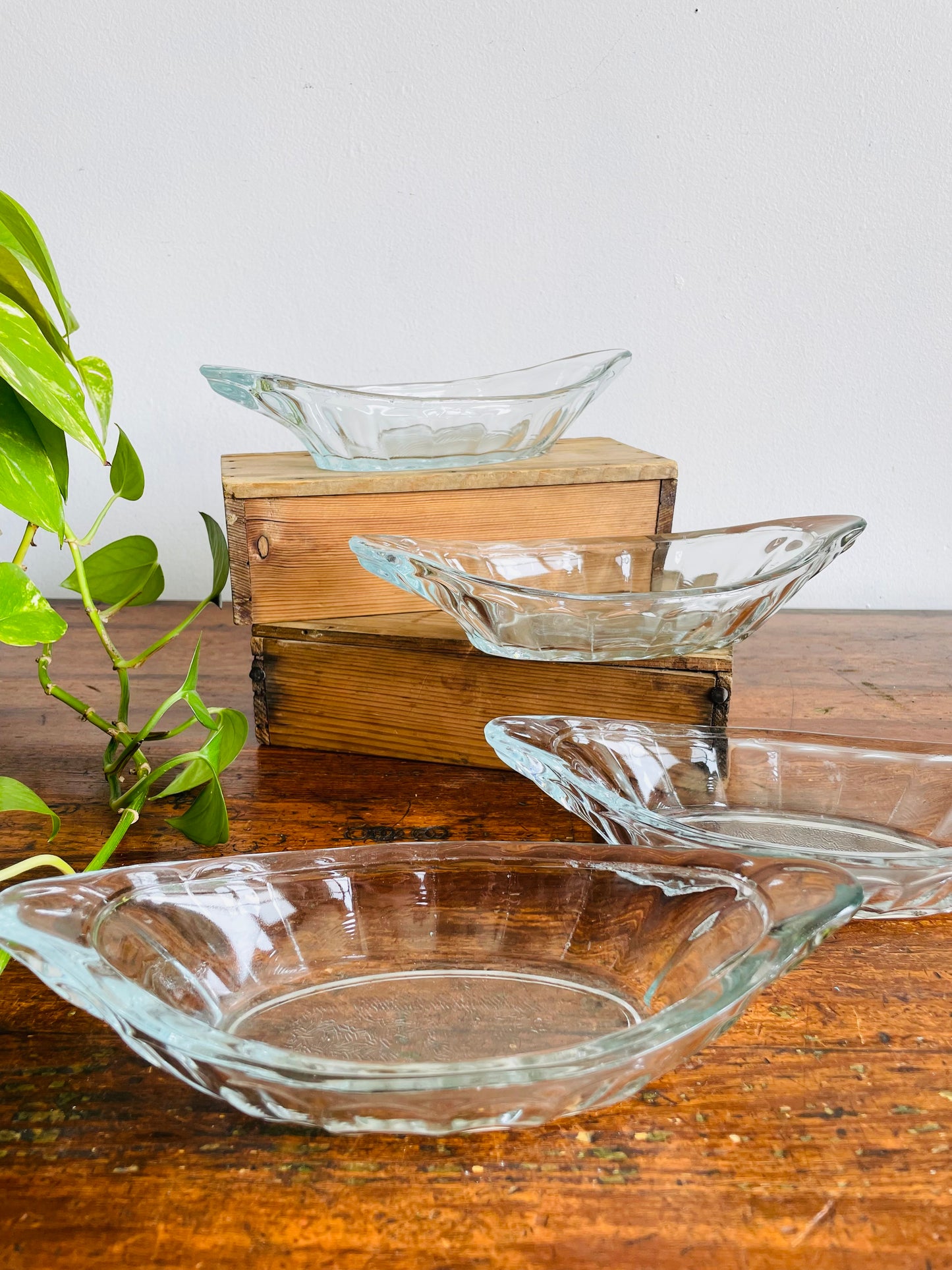 Ice Cream Sundae Boat Dishes for Banana Splits or Other Desserts - Set of 4