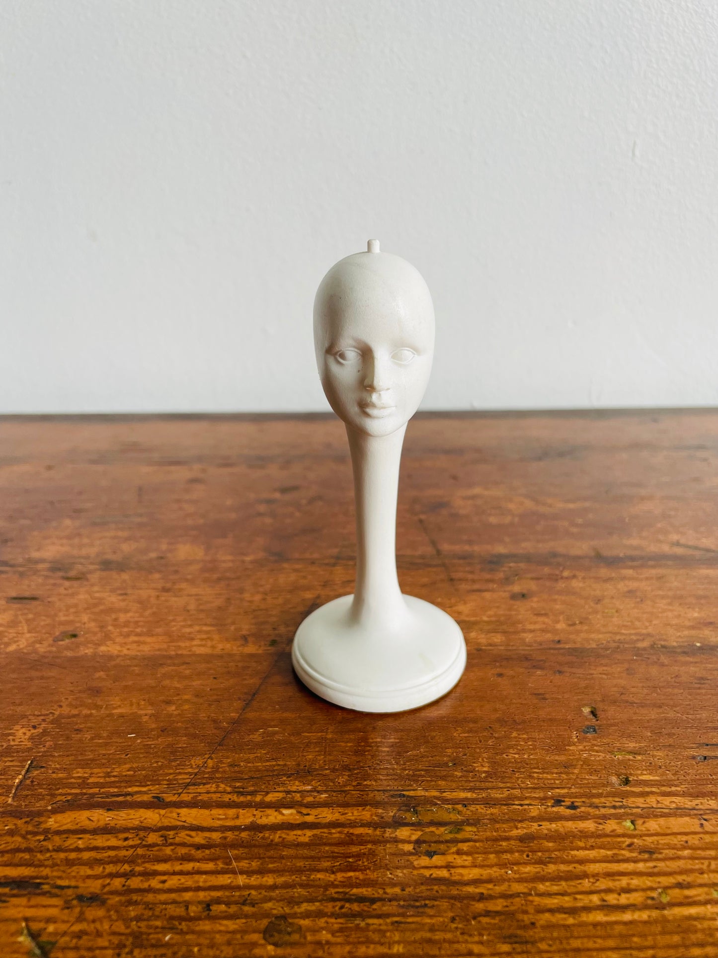 Spooky Halloween Miniature Mannequin Head on Long Neck