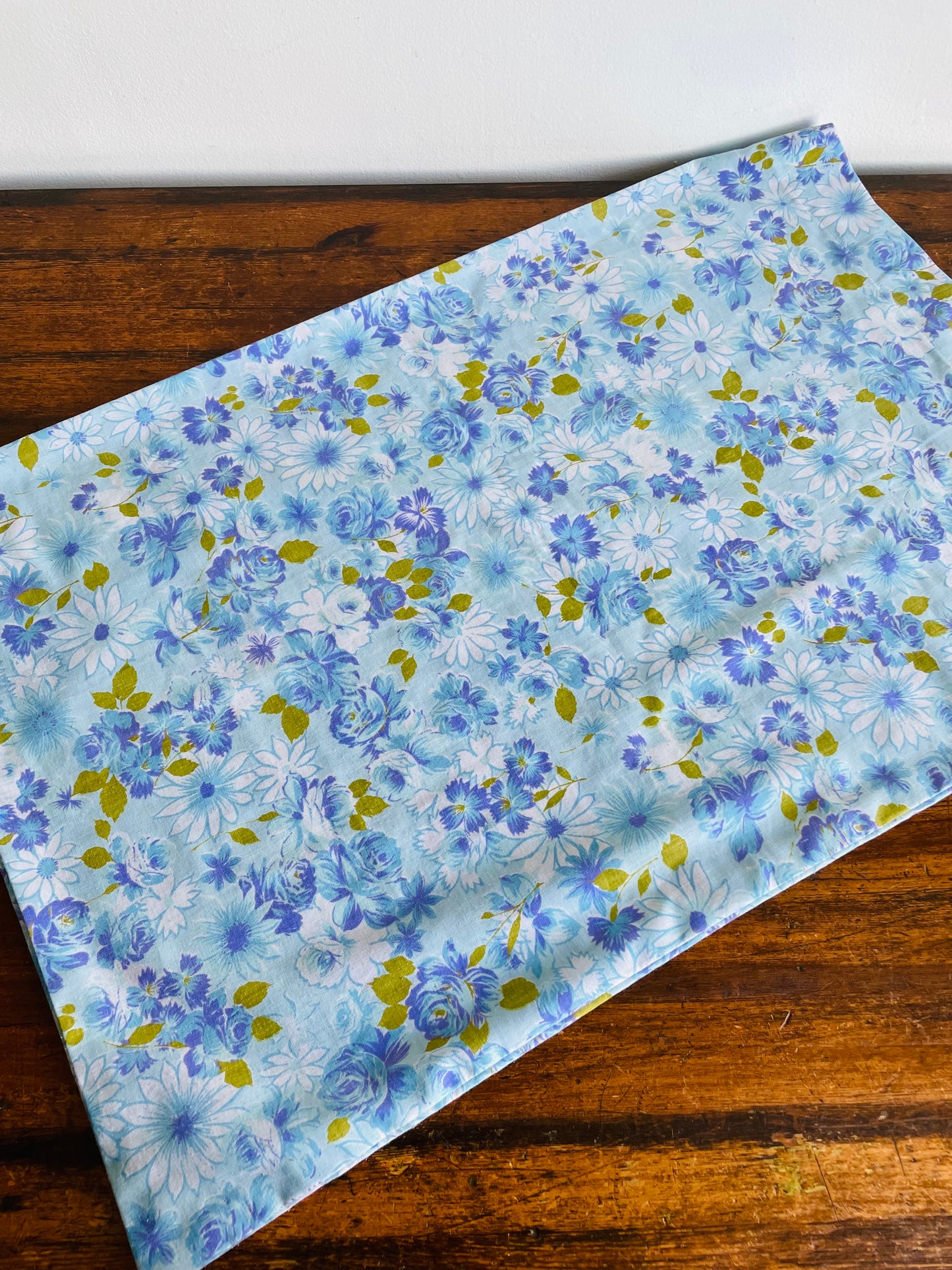 Blue & Purple Flower Pillowcases - Set of 2