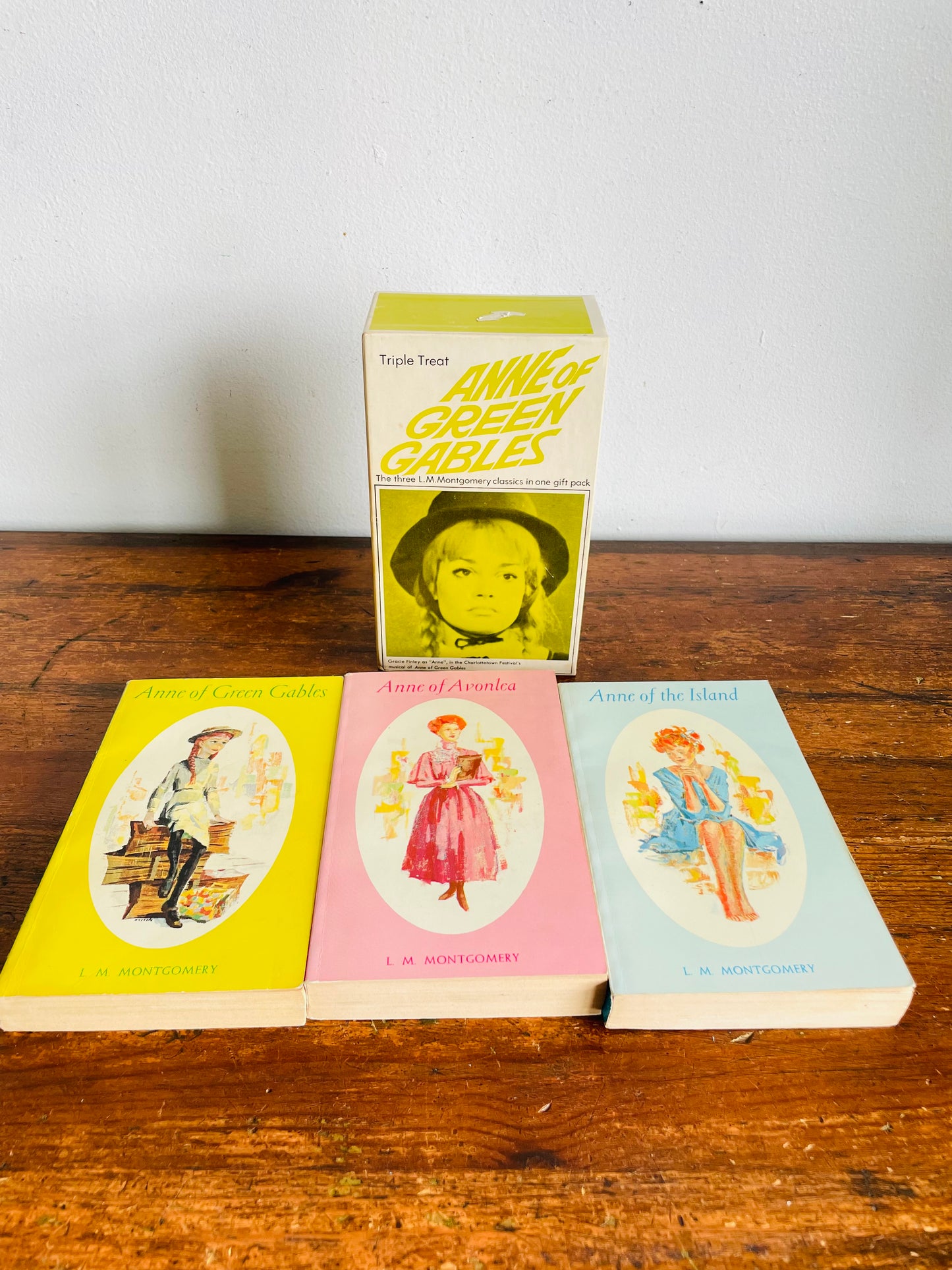 Vintage Anne of Green Gables Paperback Book Box Set - Includes 3 Books - Anne of Avonlea & Anne of the Island (1968)