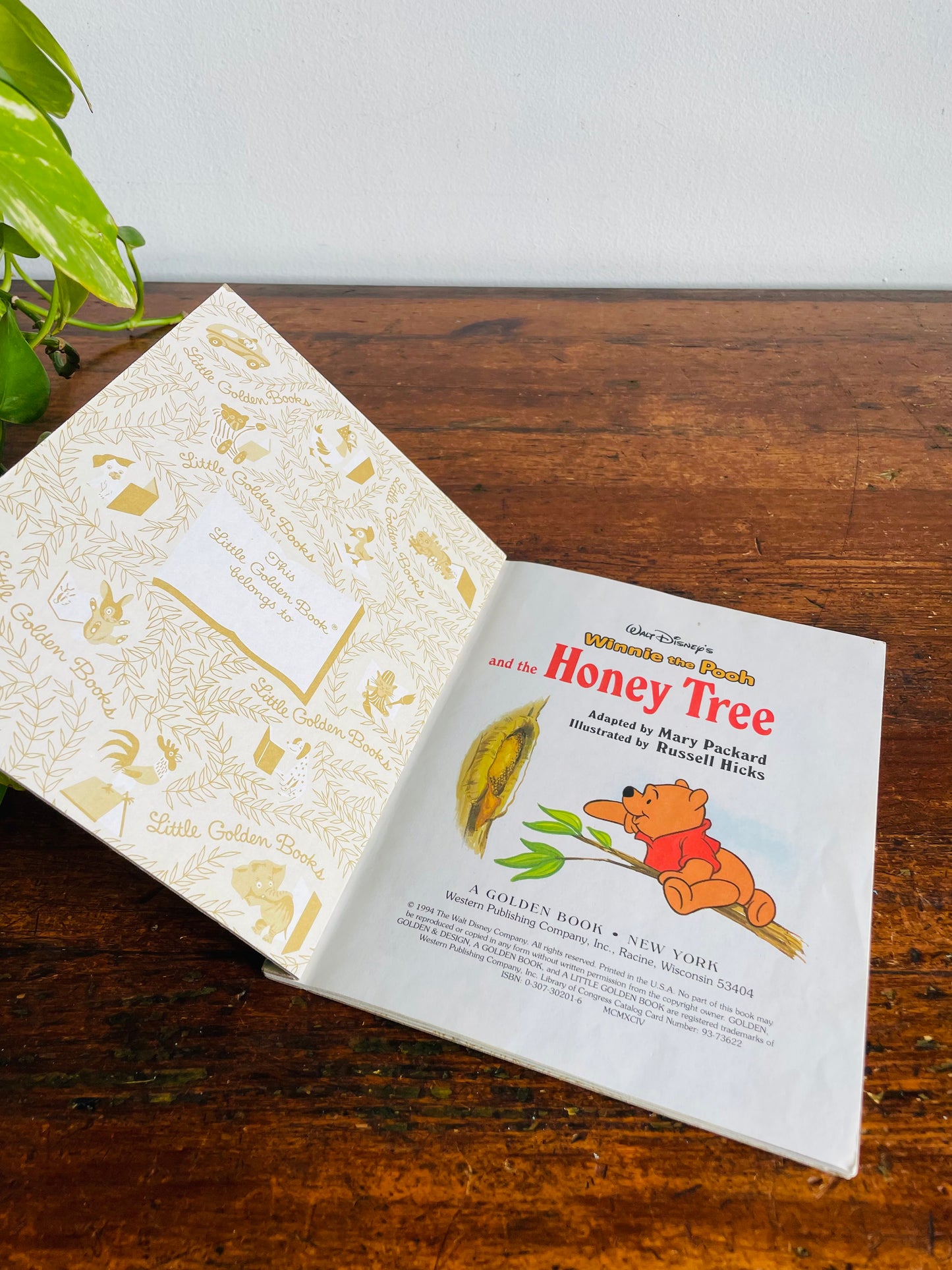 Vintage A Little Golden Book - Walt Disney's Winnie the Pooh and the Honey Tree - Hardcover (1994)