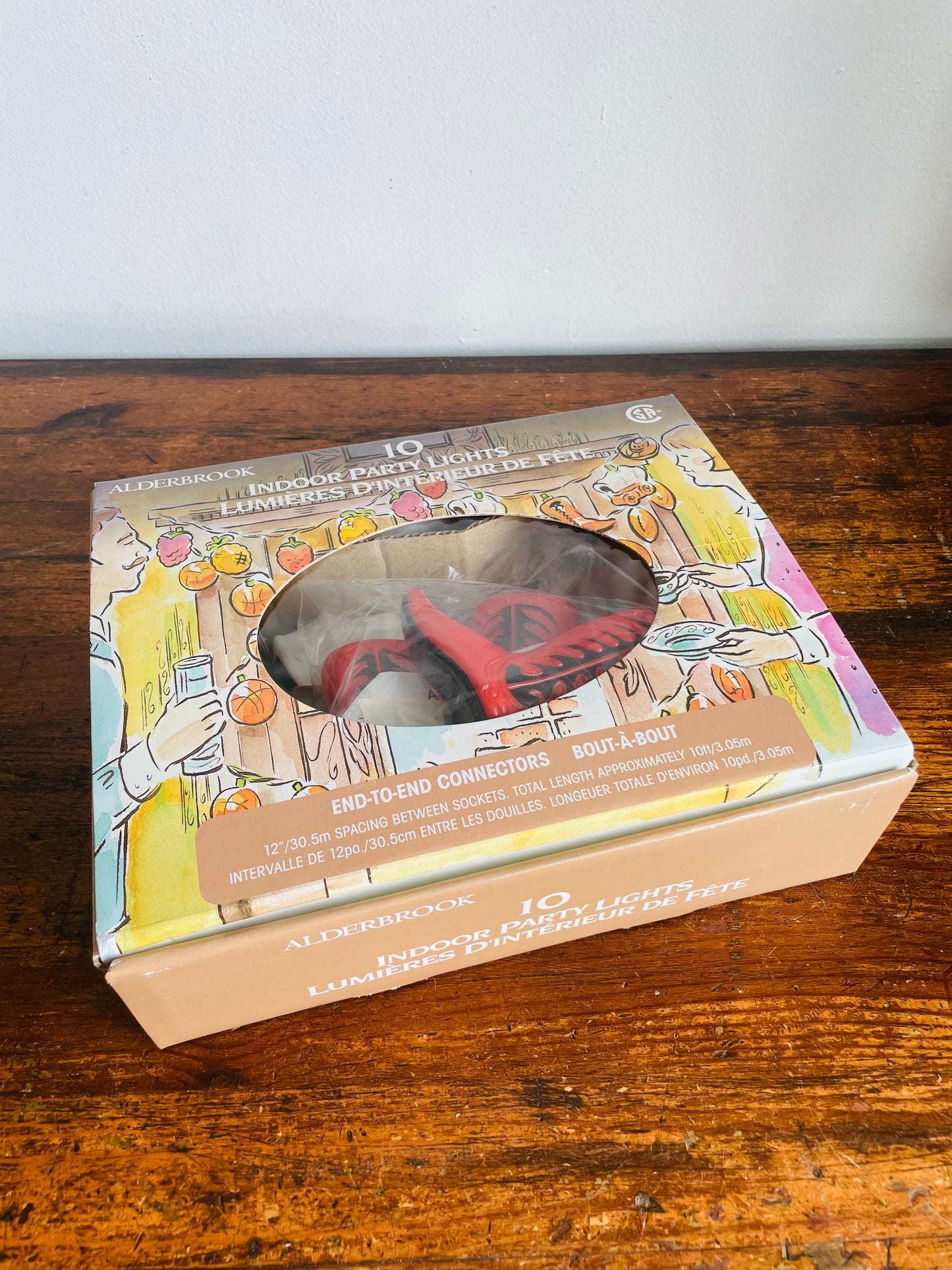 Vintage Alderbrook Western Cowboy Themed 10 Indoor Party String Lights - Box C (One Box) - In Never Used Condition