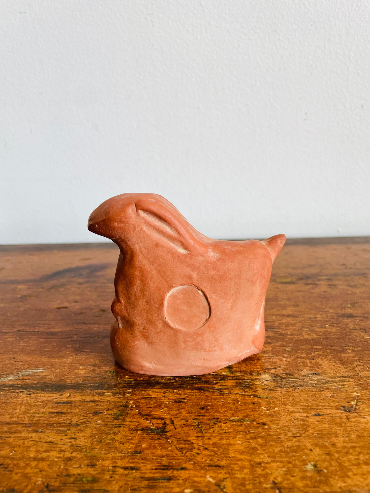 Vintage Ministry of Culture Museum Replica Figurine - Terracotta Clay Hare Rabbit Resting - Reproduction of Ancient Greek Artifact from Pella, Macedonia - Made in Greece