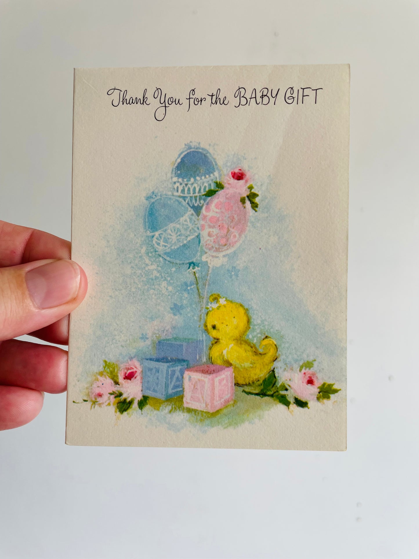 Vintage Collection of Unused Thank You For The Baby Gift Cards - Hallmark Coutts Canada - 4 Cards / 3 Envelopes