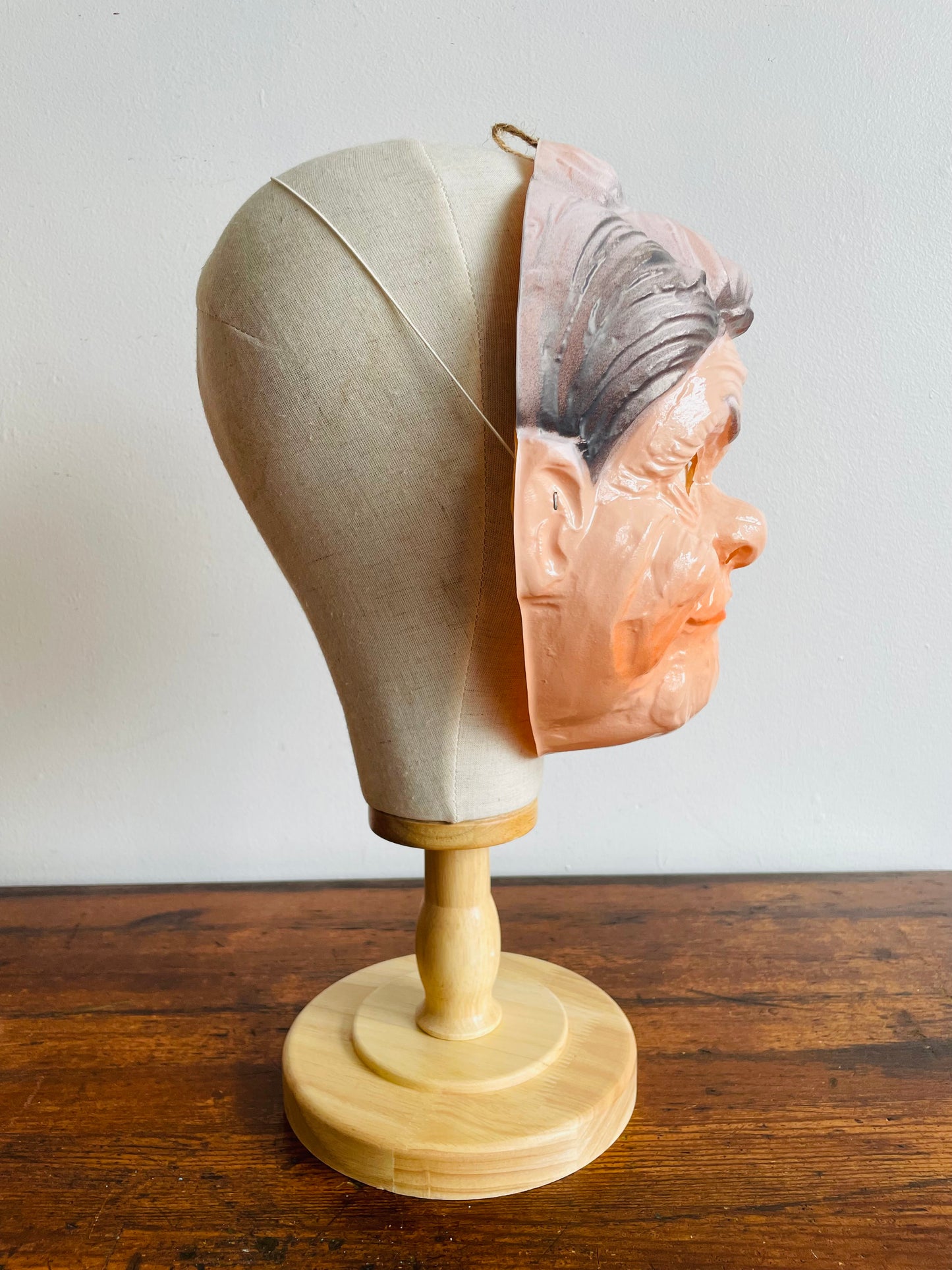 Ben Cooper Inc. Old Woman Plastic Halloween Mask - Made in Hong Kong