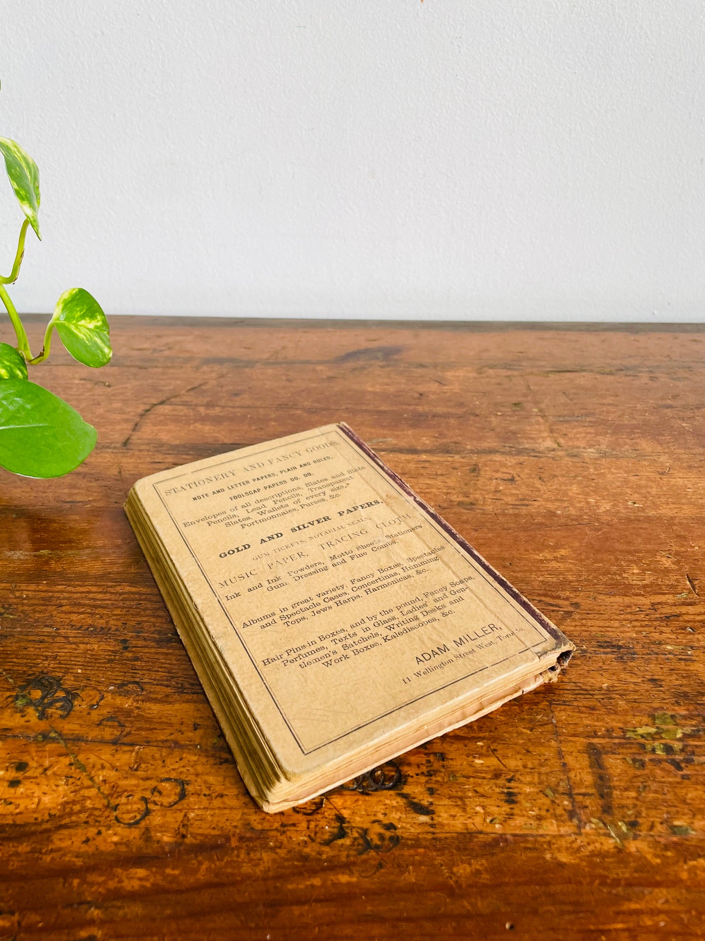 Antique Stoddard's American Intellectual Arithmetic Hardcover Book - Toronto Published by Adam Miller (1868) - 158 Years Old