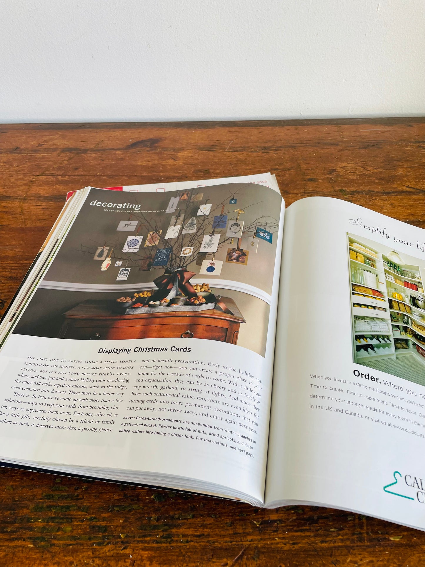 Vintage Collection of Martha Stewart Living Christmas Magazines - December 1998 & 2002  - Set of 2