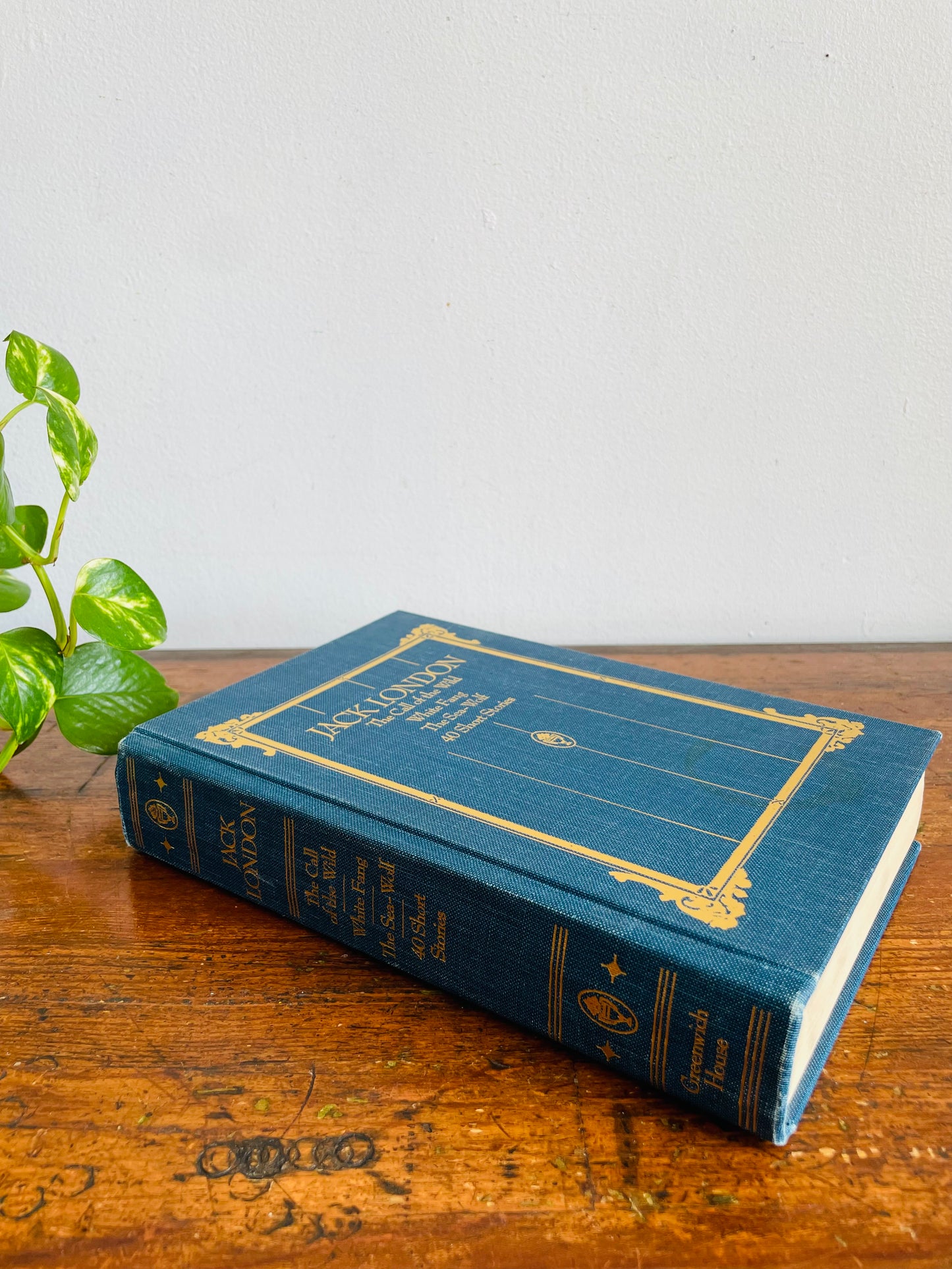 Vintage Jack London Compilation Hardcover Book - The Call of the Wild, White Fang, The Sea-Wolf & 40 Short Stories (1980)