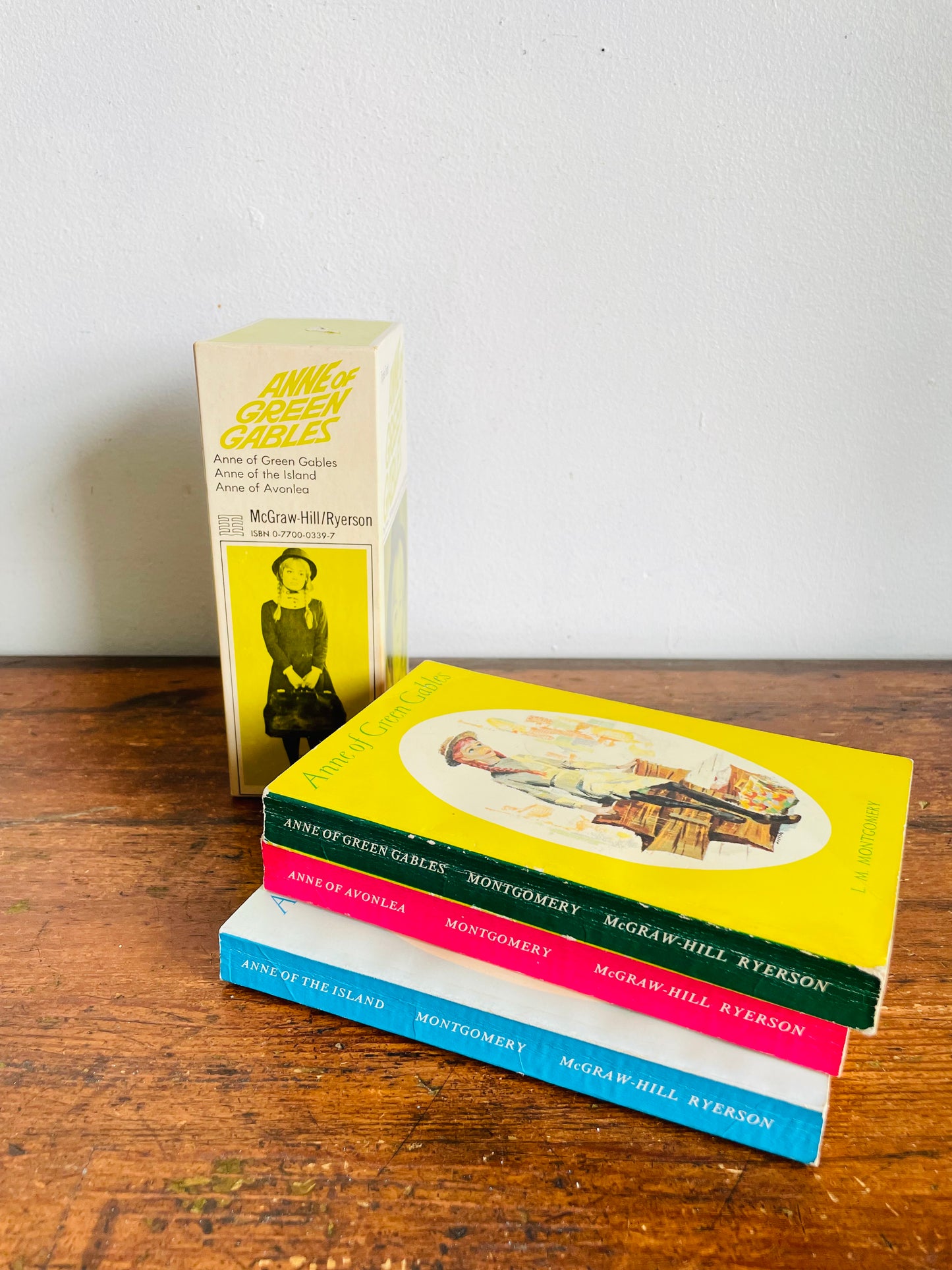 Vintage Anne of Green Gables Paperback Book Box Set - Includes 3 Books - Anne of Avonlea & Anne of the Island (1968)