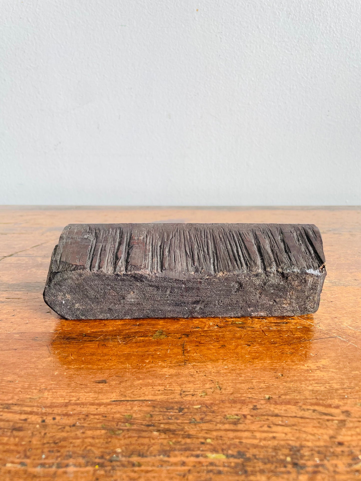 Vintage Indian Hand Carved Wood Textile Printing Block Stamp Bunta