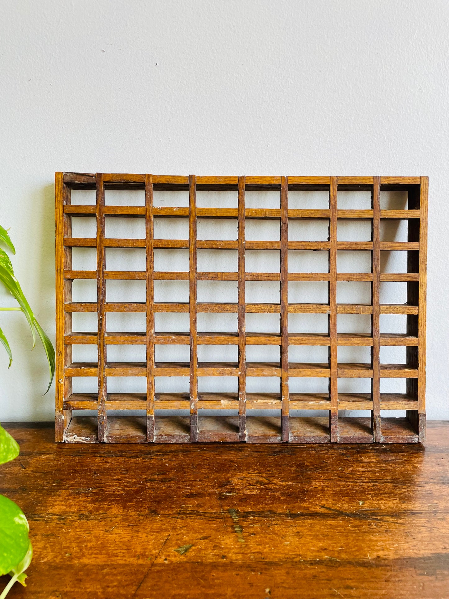 Antique 1900s Wood Heating Vent or Cold Air Return Grate - Architectural Salvage - Unique Wall Decor or Knickknack Curio Display Shelf! - 15" by 11" - Tuttle & Bailey MFG. Co. Bridgeburg, Ontario
