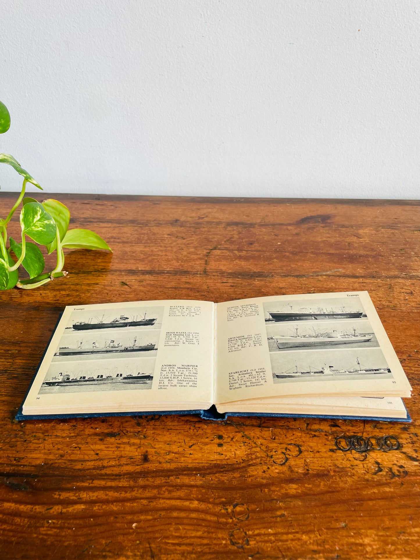 Vintage The Dumpy Pocket Book of Ships Hardcover Book (1961)