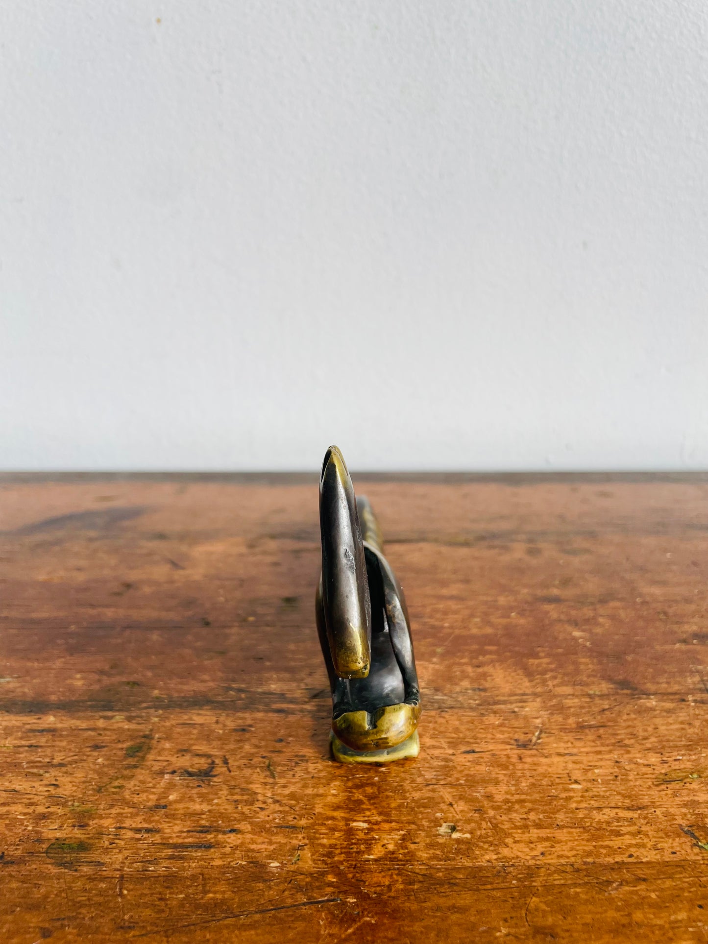 Vintage Solid Brass Squirrel Nutcracker