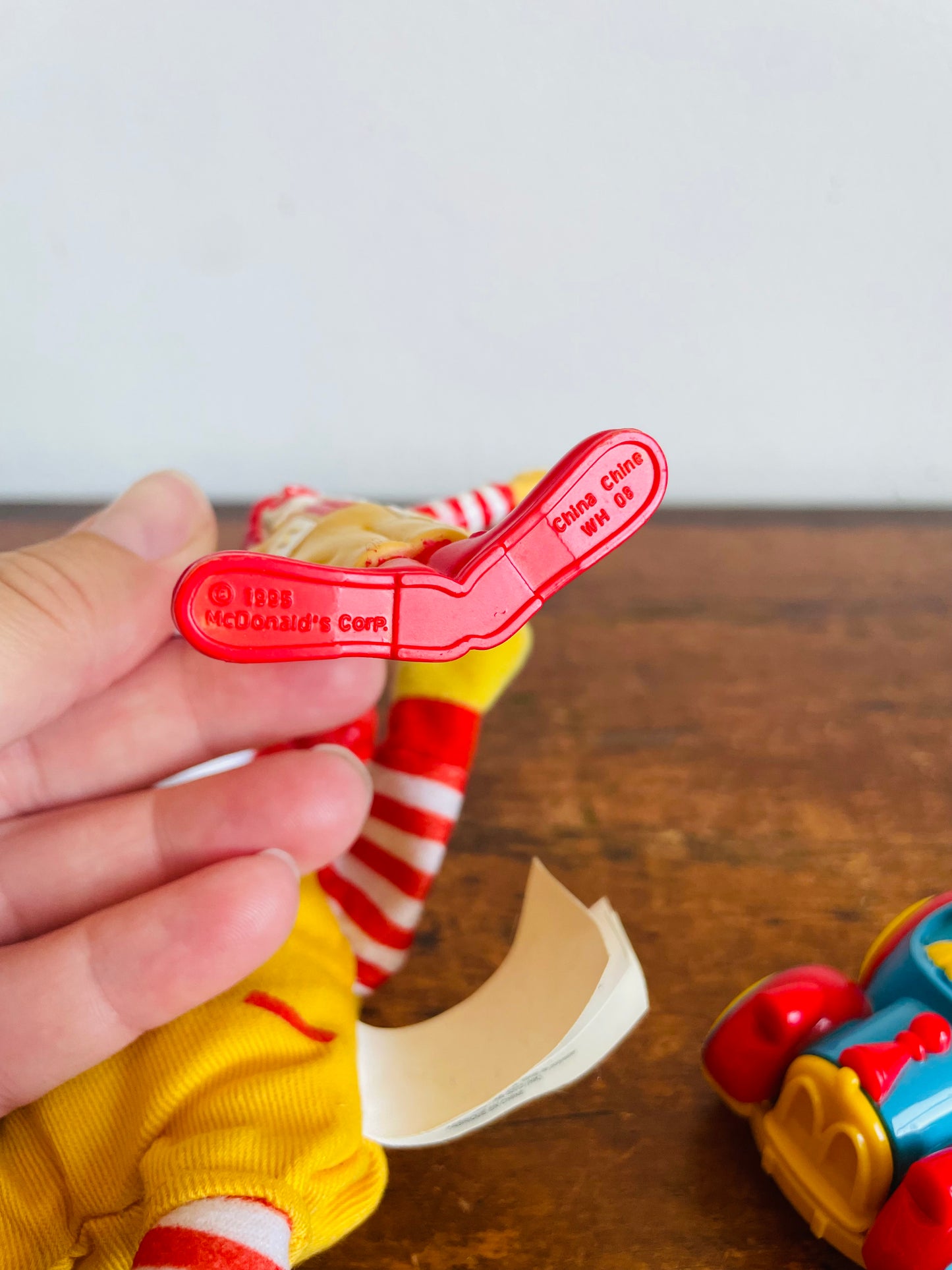 Vintage McDonald's Happy Meal Toy Bundle - Ronald McDonald Themed Toys - Finger Puppet Doll, Circus Car & Action Figure- Set of 3