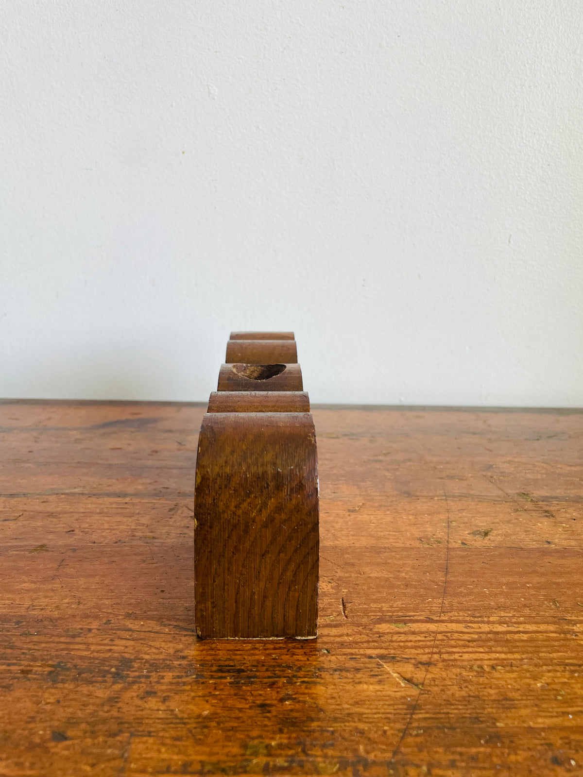 Vintage Carved Wood MOM Propagation Station Bud Vase - Handmade in Canada