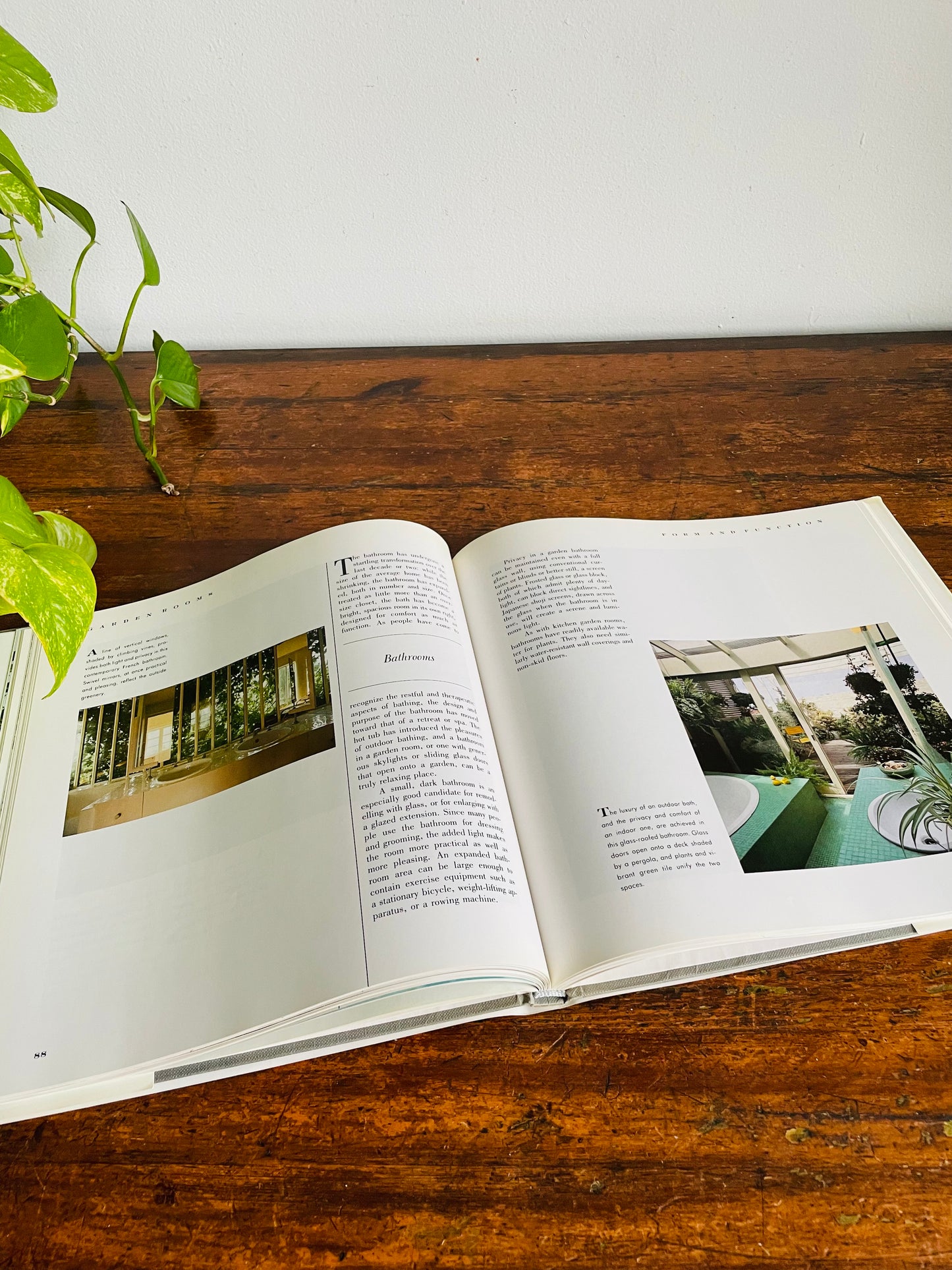 Vintage Garden Rooms Hardcover Coffee Table Book by Ogden Tanner (1986)