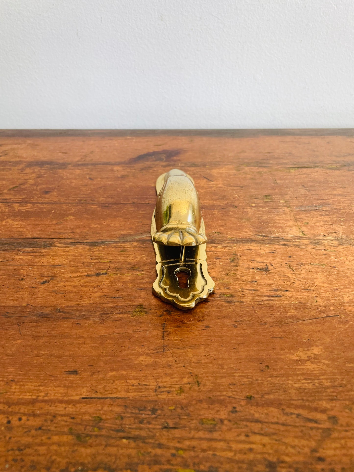 Vintage Solid Brass Duck Head Clip - Made in Taiwan for Eaton - Can Hang or Lay Flat - Also Great As a Curtain Tieback!