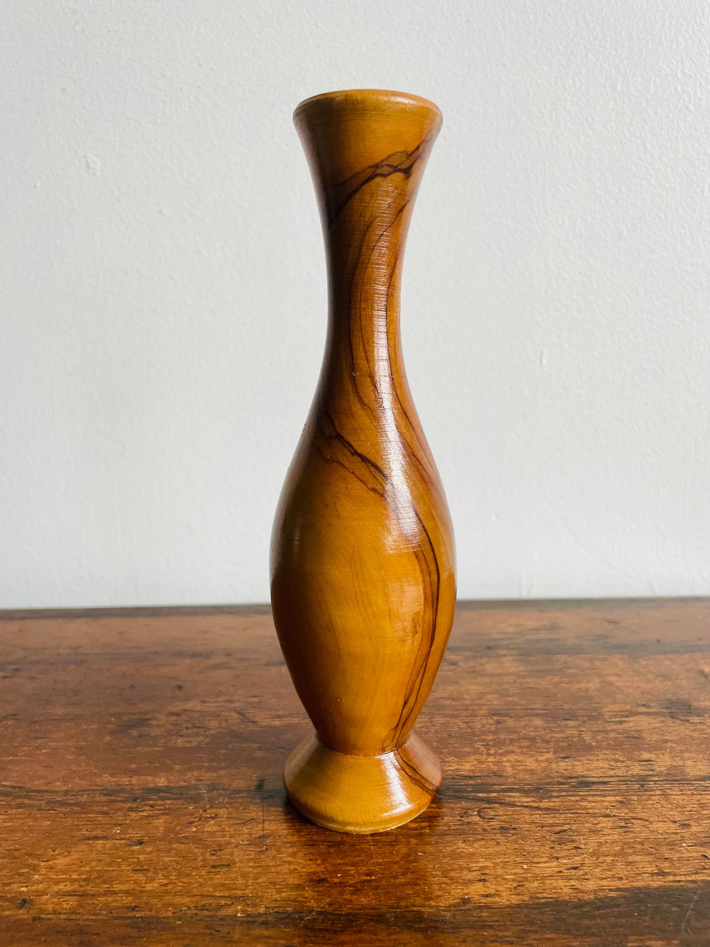 Beautifully Sculpted Wood Bud Vase