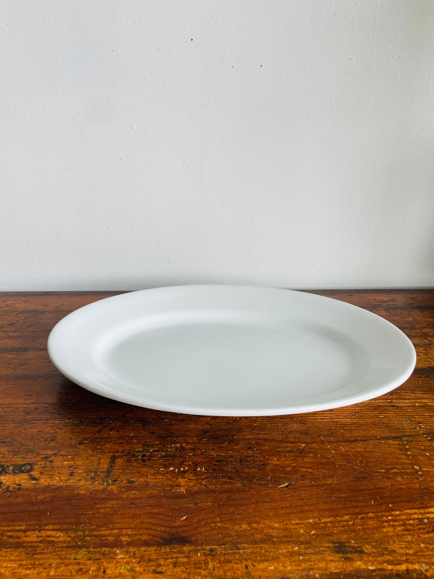 Antique J & G Meakin Ironstone China Oval 14.5" Platter Plate - Hanley England (Stamped Between 1890-1907)