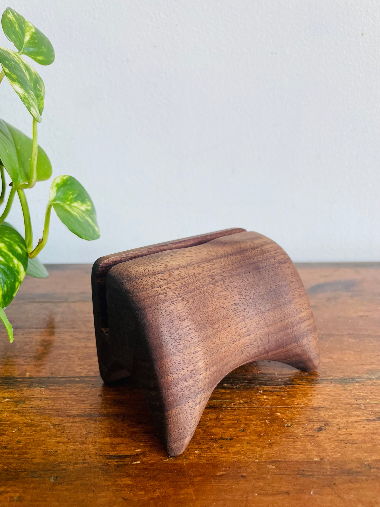 Vintage Handmade Modernist Style Wood Easel Holder - Perfect for Displaying Art, Photos, Cards, Sign, Etc.
