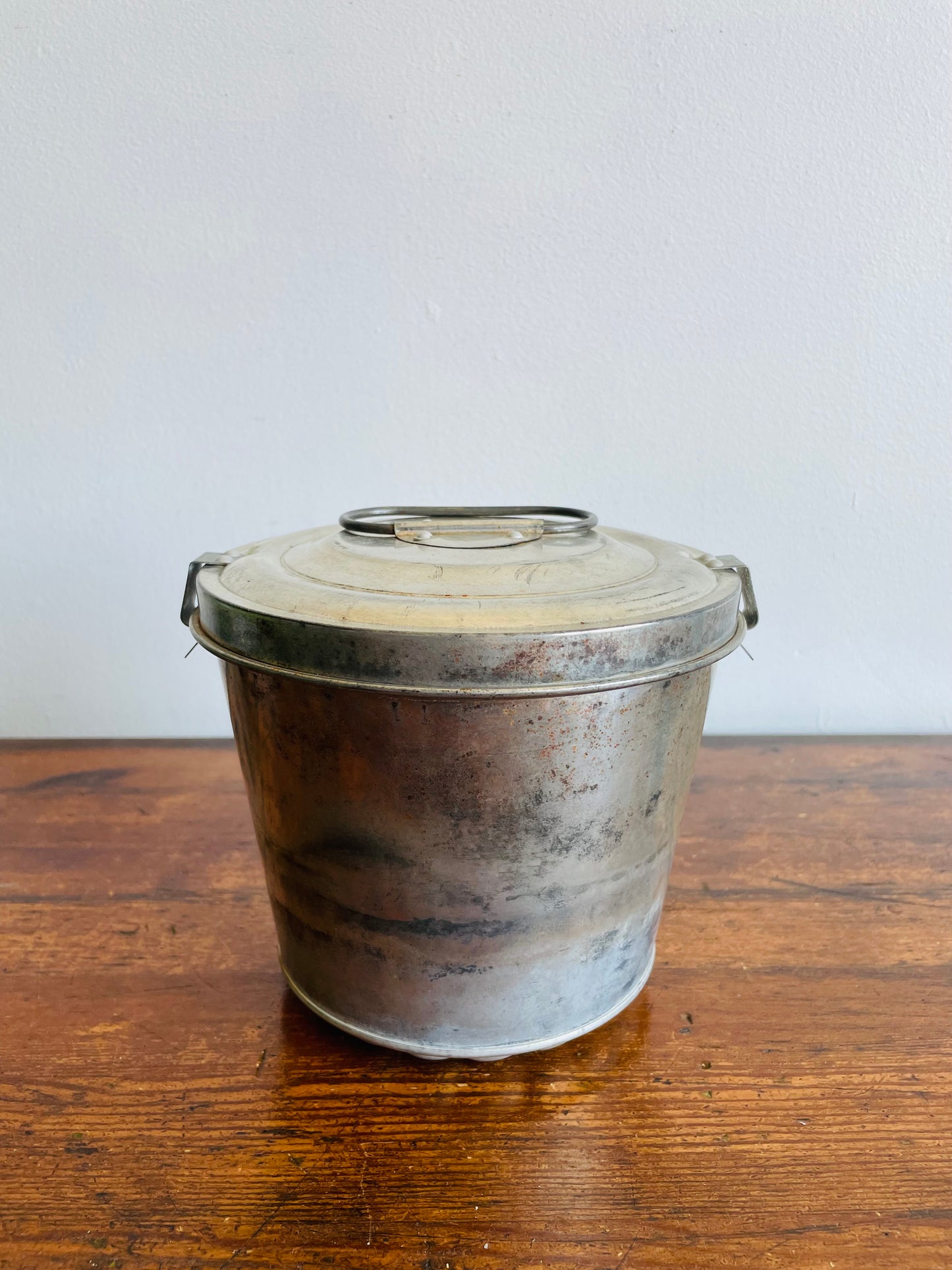Aluminium Steamed Pudding Mold with Handle & Lid - Made in West Germany - Also Makes a Great Container or Kitchen Compost Holder!