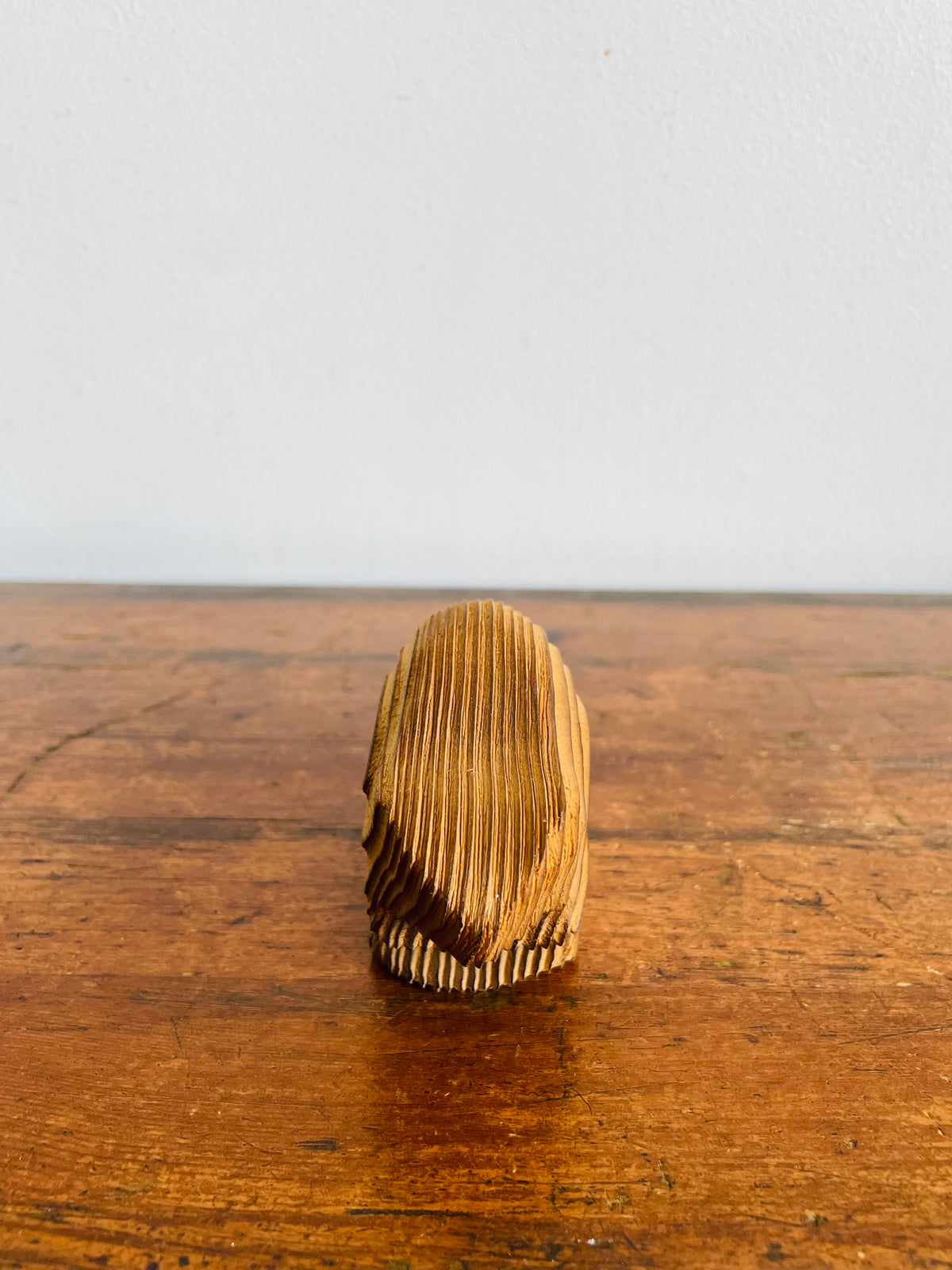 Vintage Crowe Canada Carved Cedar Wood Beaver Folk Art Figurine