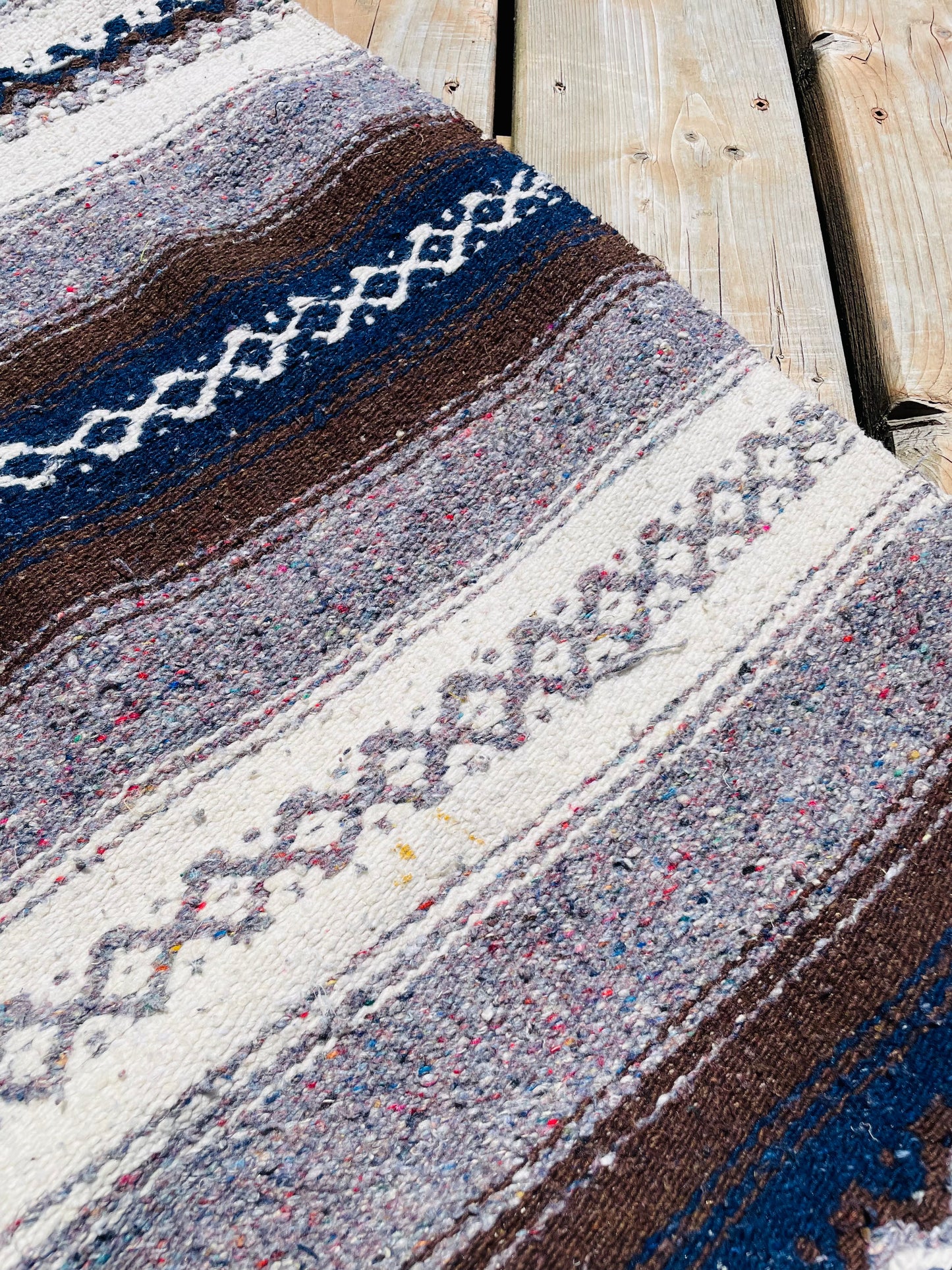 Large Mexican Blanket with Fringe