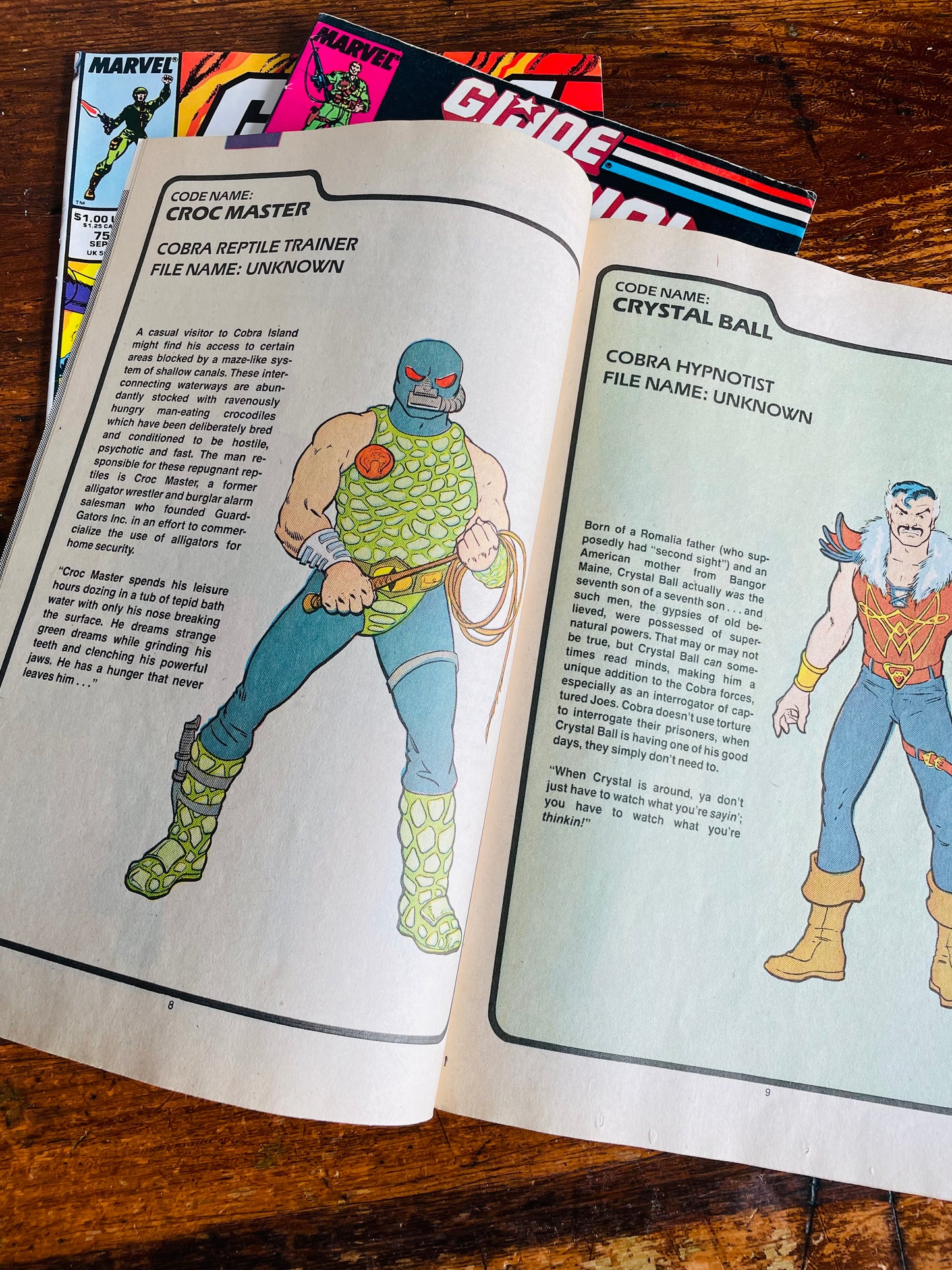 Vintage 1987 & 1988 Marvel G.I. Joe Comic Book Bundle - Includes 3 Comics - Issue 3, Issue 10, Issue 75 - G.I. Joe Order of Battle The Official G.I. Joe Handbook / G.I. Joe Special Missions