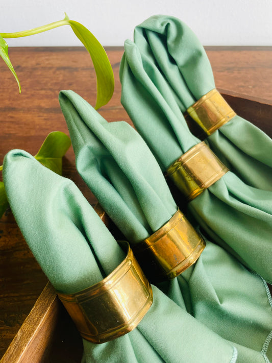 Delgif India Brass Napkin Rings - Set of 4