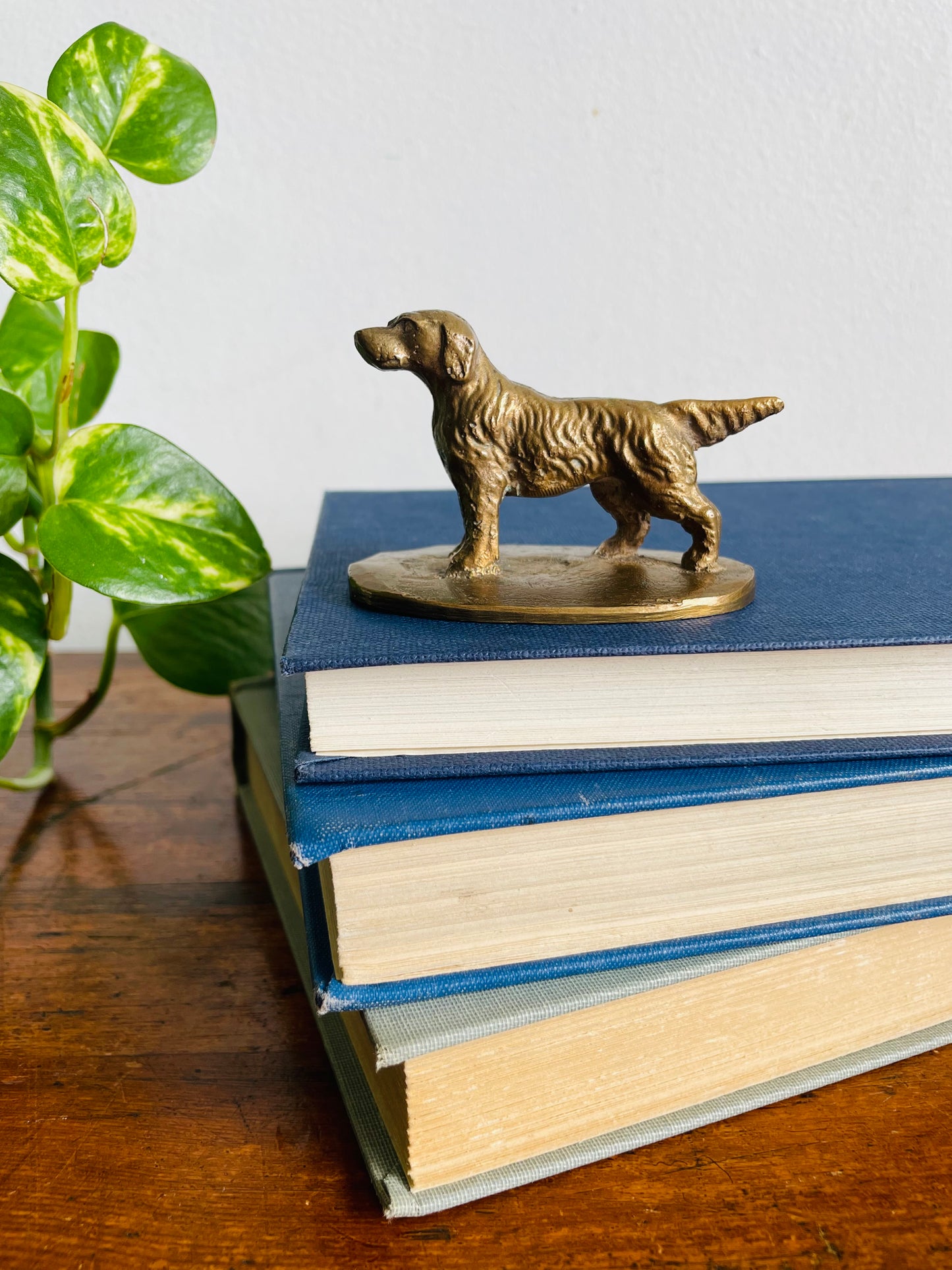Vintage Brass Irish Setter Dog Figurine